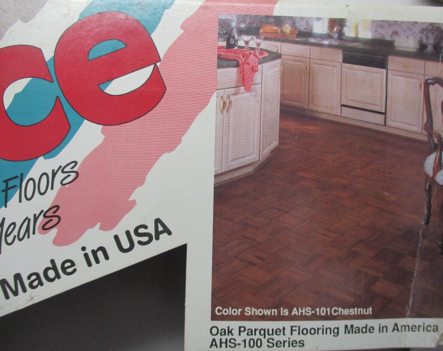 Bruce 6″Sq X5/16″ Chestnut Oak Dark Parquet 7 Finger Strip AHS-101 Wood Flooring