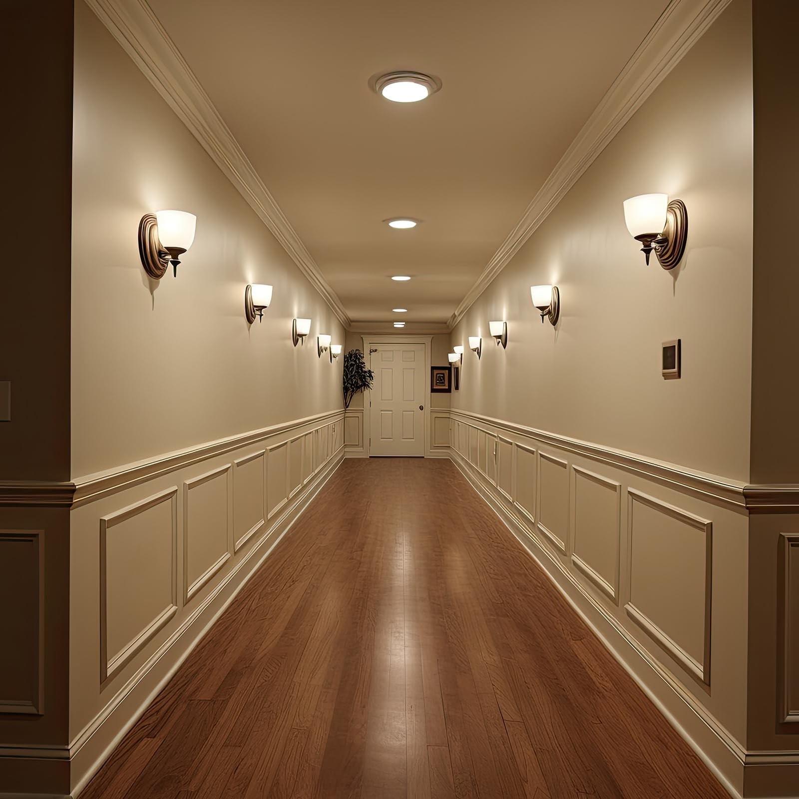 White Peel & Stick PreCut Picture Frame Accent Wall Molding Wainscoting Kit