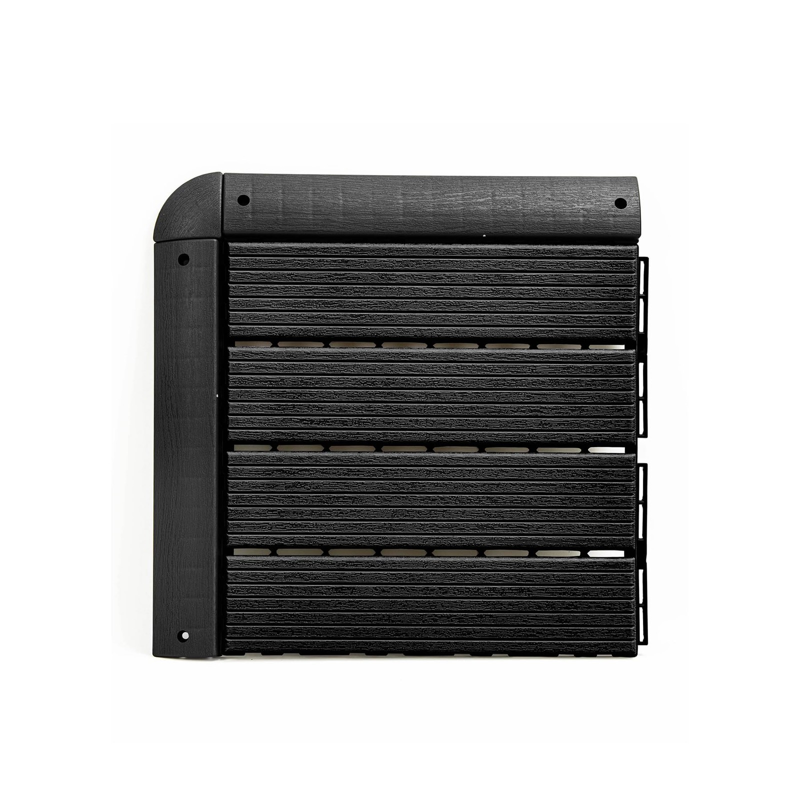 1.96×1.96 Inch Dark Grey Interlocking Deck Tiles Edge Strip FPD6186 4 PCS