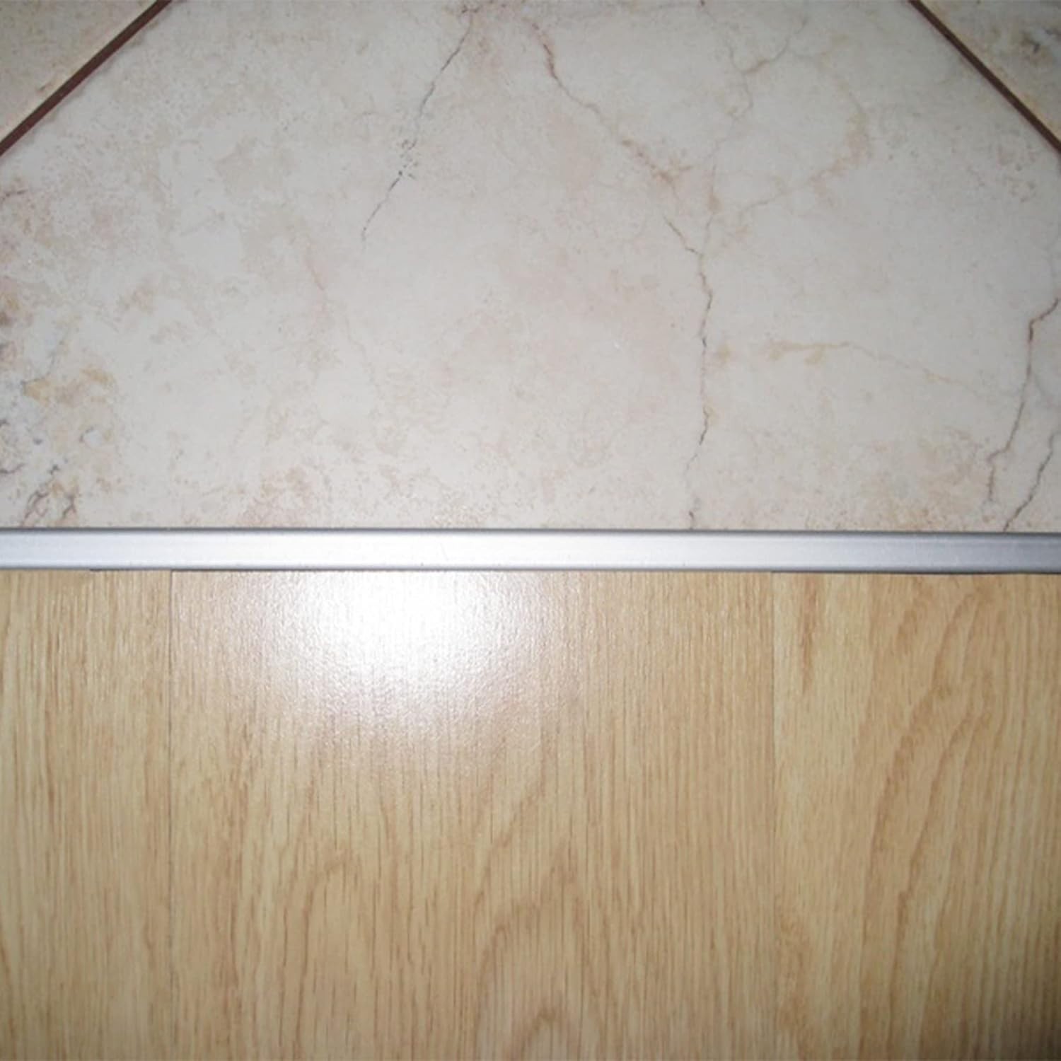 Durable Aluminum T Molding Set – 3 Pcs 2.9ft x 0.8in Flooring Transition Strips