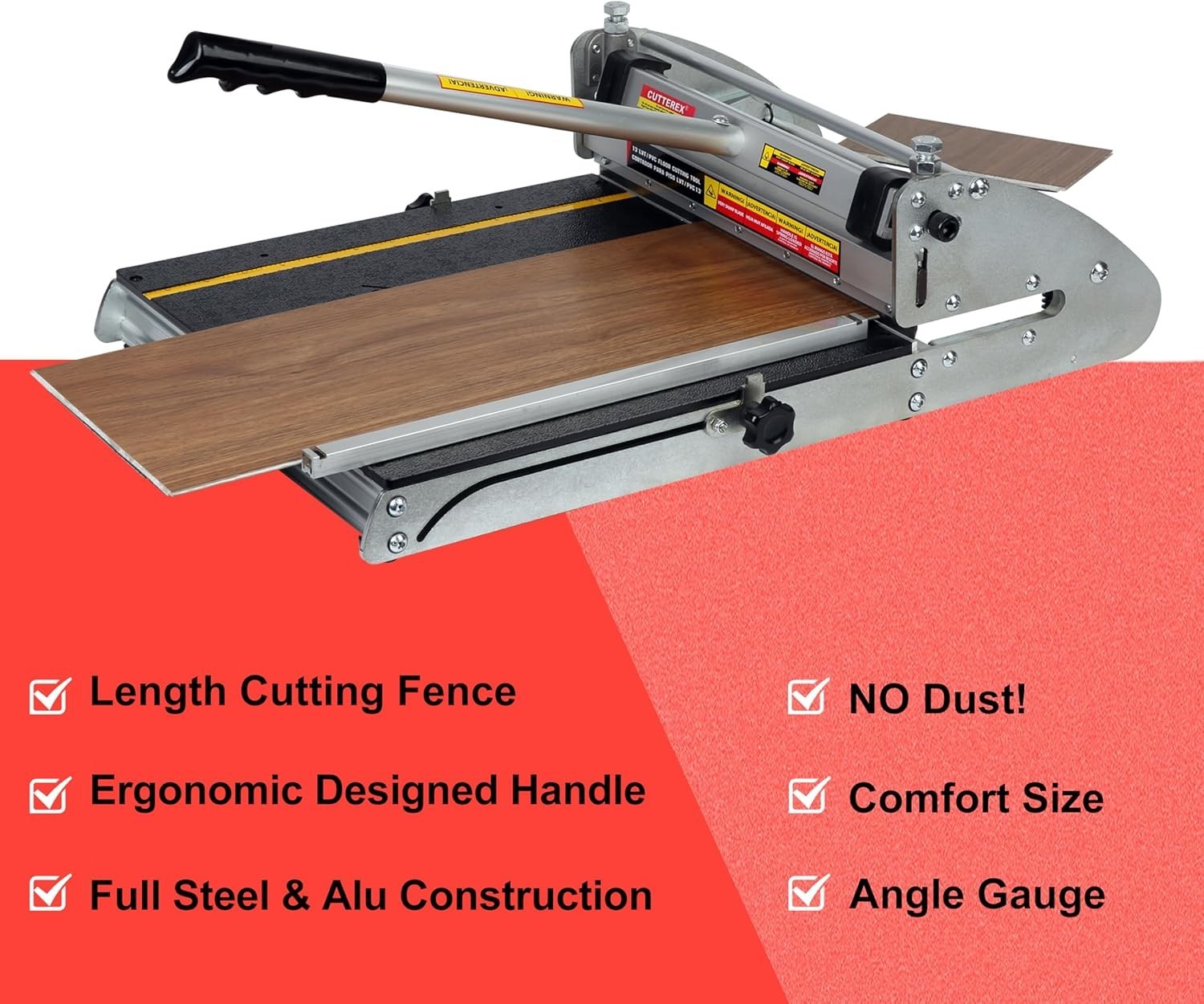 Floor Cutter for VCT, LVT, PVC, Rubber Floor and Rigid Core VINYL Plank