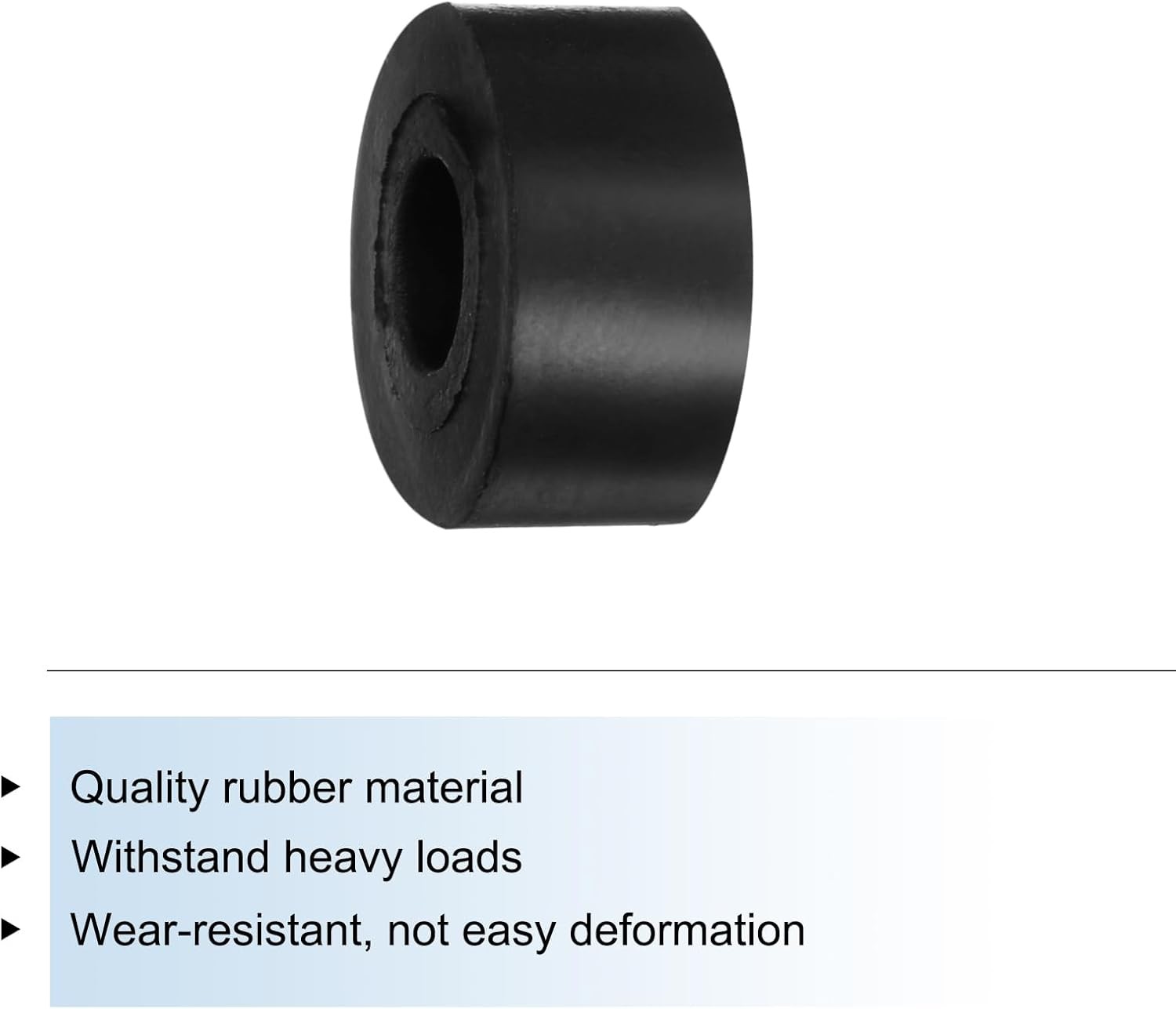 uxcell 16pcs Rubber Spacers 20mm OD x x 8mm ID x 10mm Height, Balck