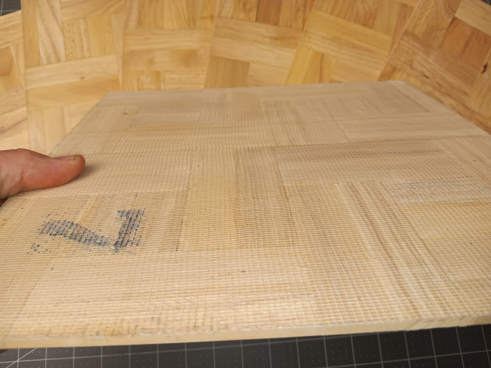 Oak Tree Hevea Wood HADDON HALL Parquet solid wood floor tiles Brand New 12 PCS.