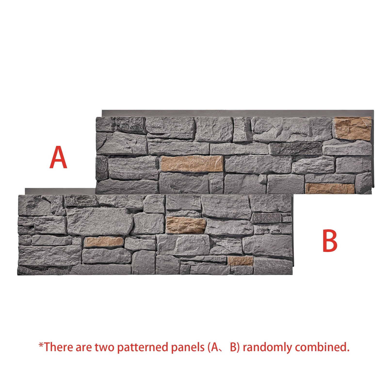 Faux Stone Wall Panel Indoor Decoration and Exterior Cladding Siding Panel 45 1/