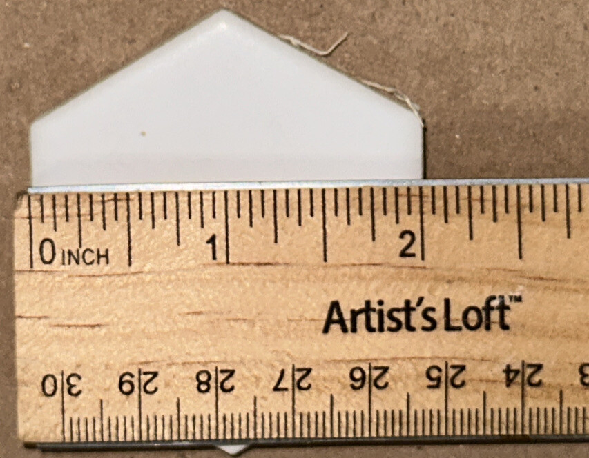 2″ x 2.25″ Small Hexagon Shape White Wall Tiles x12 Set Lot Crafts Small Project