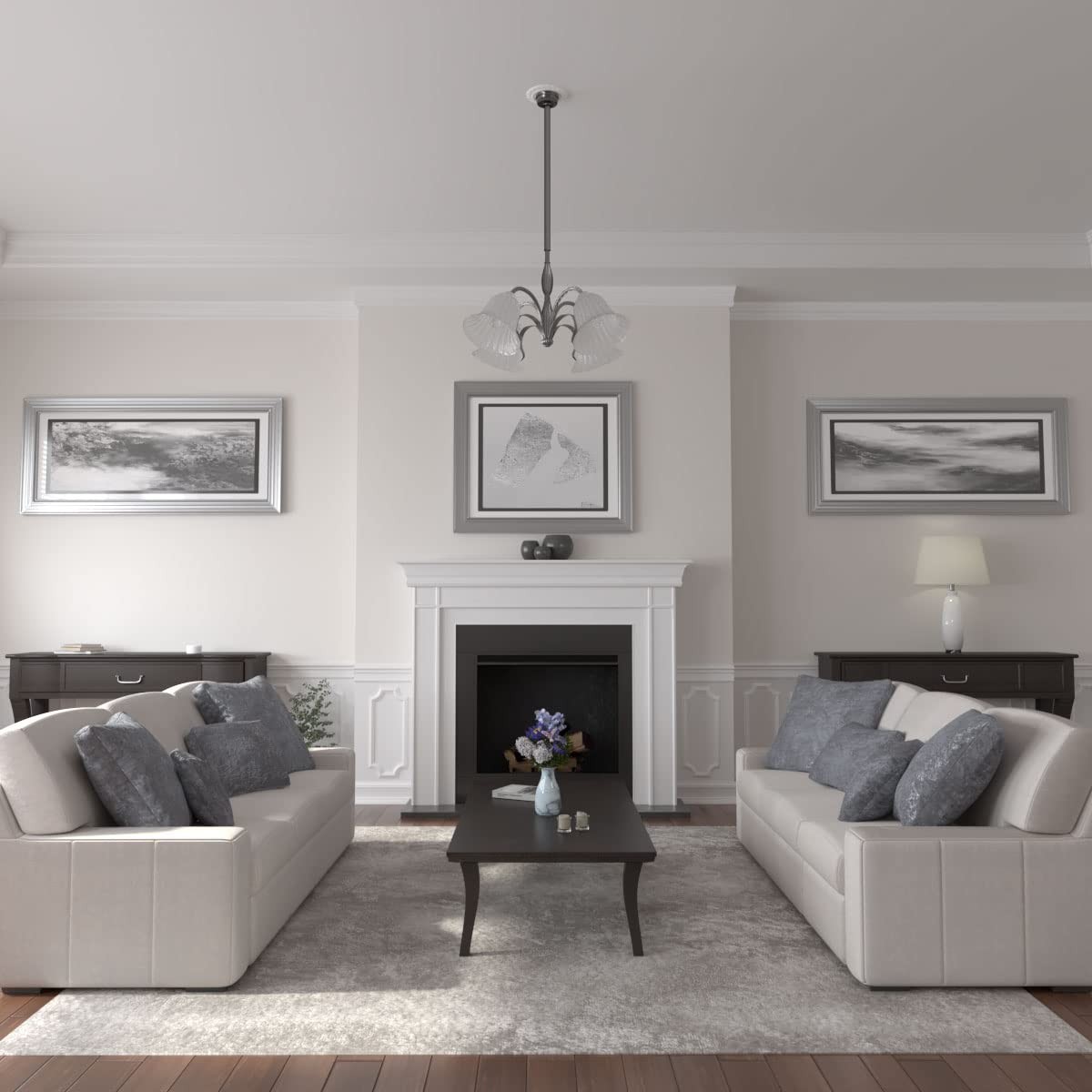 Ekena Millwork CM09CL Claremont Ceiling 1 Count (Pack of 1), Primed