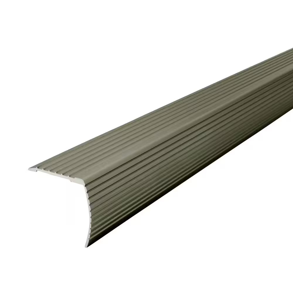 72″ SATIN NICKEL ALUMINUM FLUTE CINCH STAIR EDGING