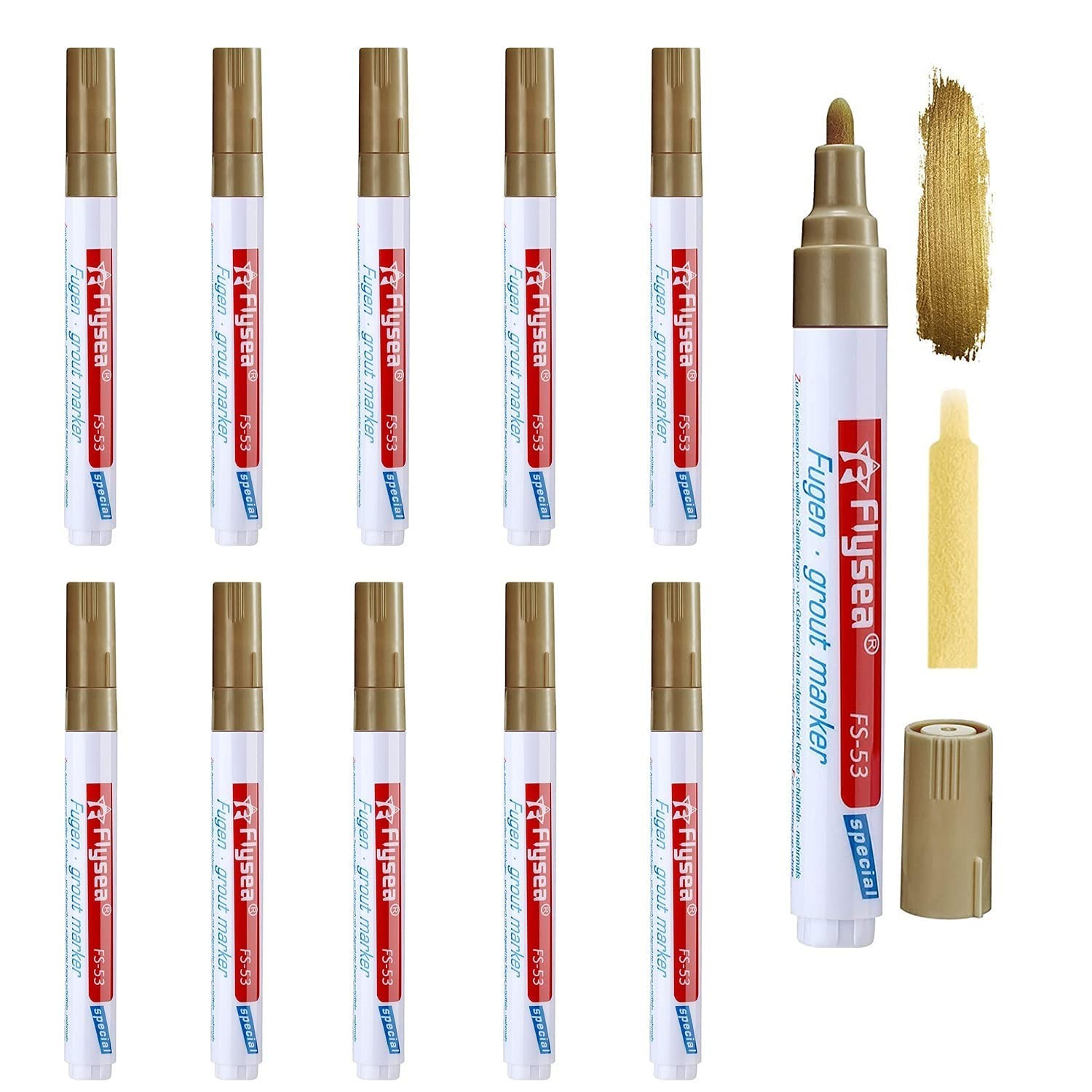 10-Piece Waterproof Tile Repair Pen Set – Restore and Beautify Tiles Easily