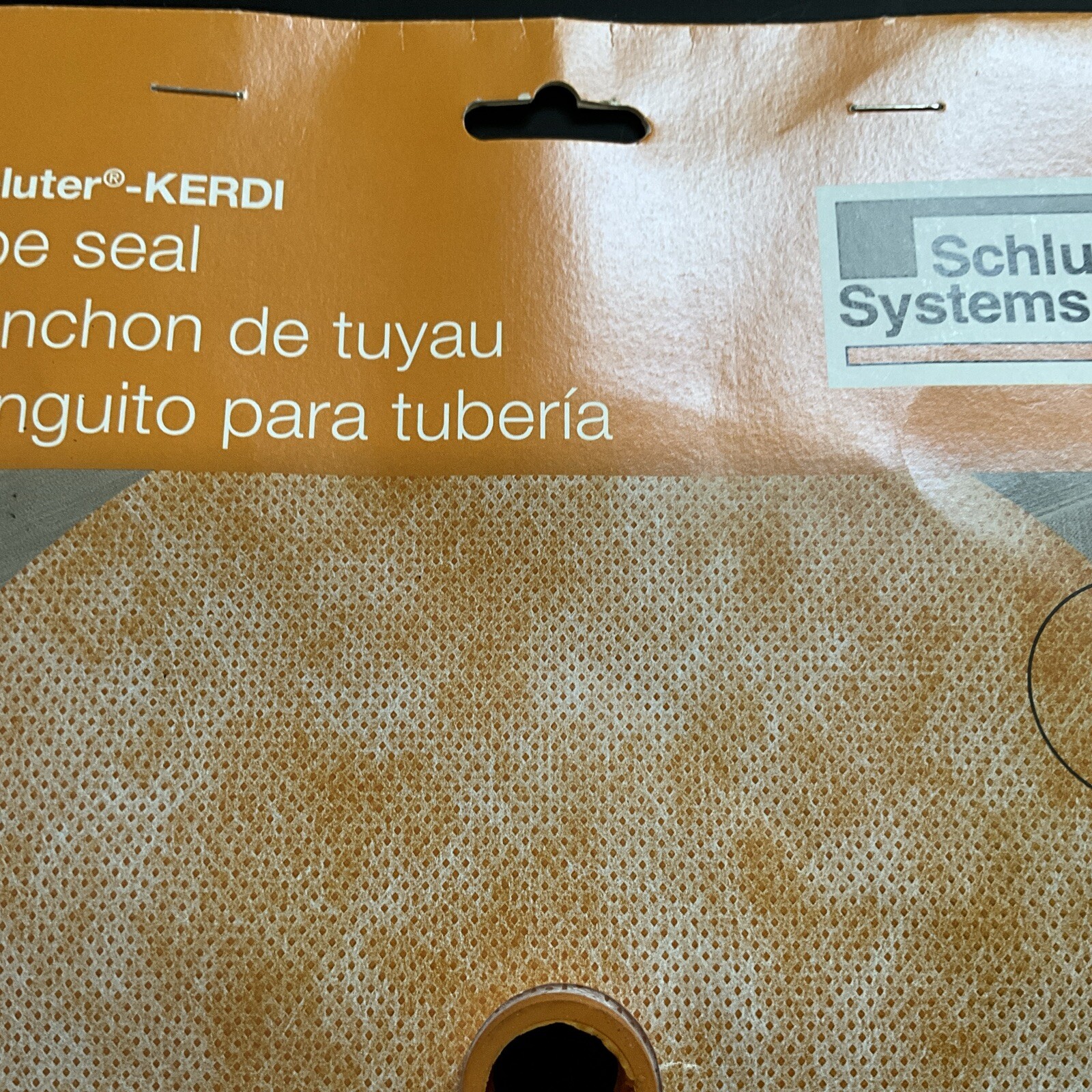 Schluter KERDI-SEAL 1/2″ Opening – Pipe NIPPLE Seal w Gasket – 4 mil KMS172/12