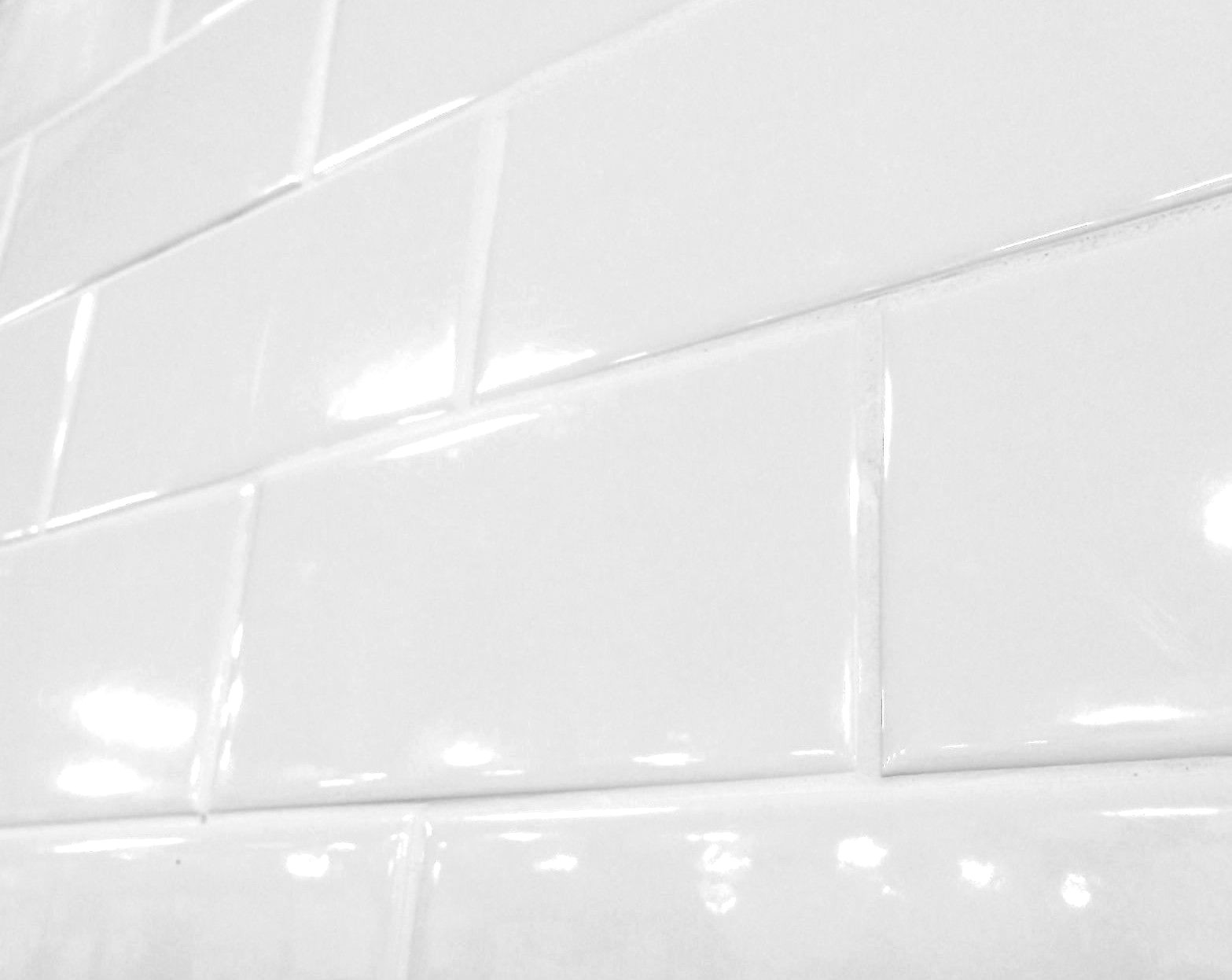 White 3×6 Shiny Glossy Finish Ceramic Subway Tile Backsplash Wall Floor Kitchen