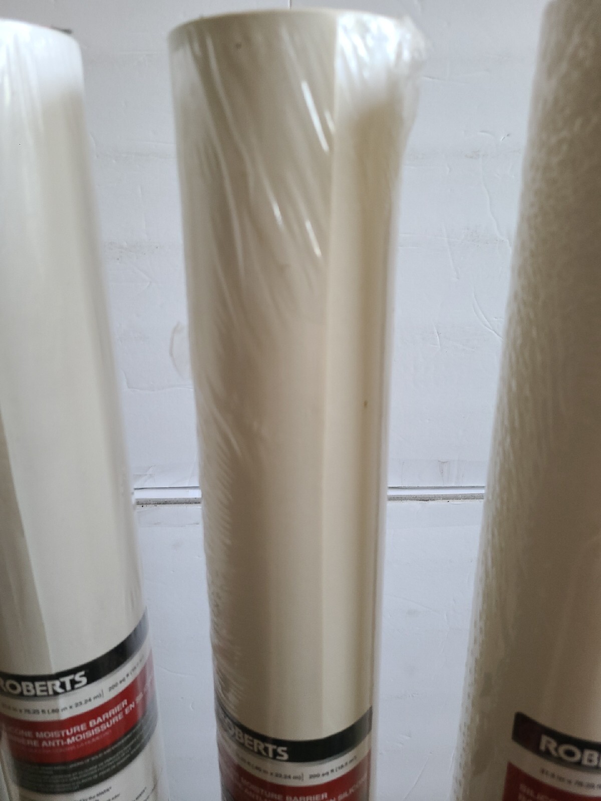 ROBERTS 70-198 Silicone Moisture Barrier 200 sq 31.5 in. x 76.25 ft. Lot of 4