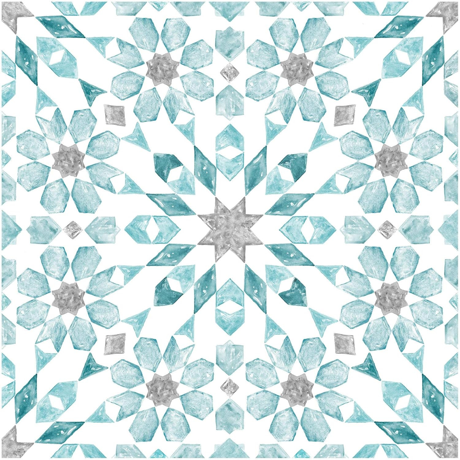 FP2949 Radiance Peel & Stick Floor Tiles, Blue
