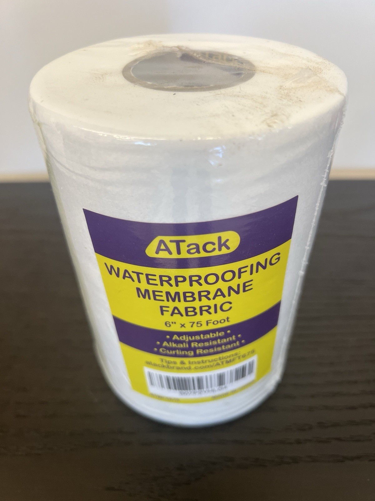 ATack WATERPROOFING MEMBRANE FABRIC 6″ x 75 Foot (Brand New Factory Sealed)