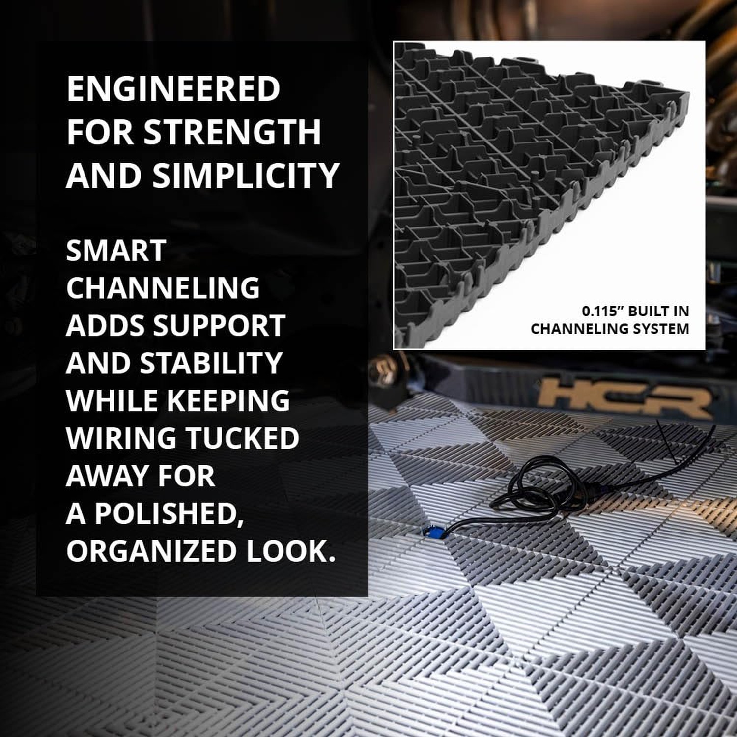 Swisstrax Ribtrax Smooth PRO Interlocking Garage Floor Tiles, 15.75 x 15.75-I…
