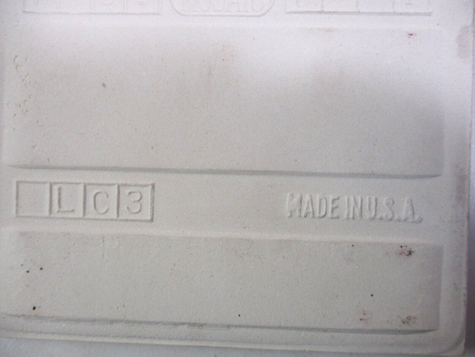 1 Tile Mosaic USA 4-3/8″ Gloss Cream Off White Ceramic Wall 1950s Retro Vintage