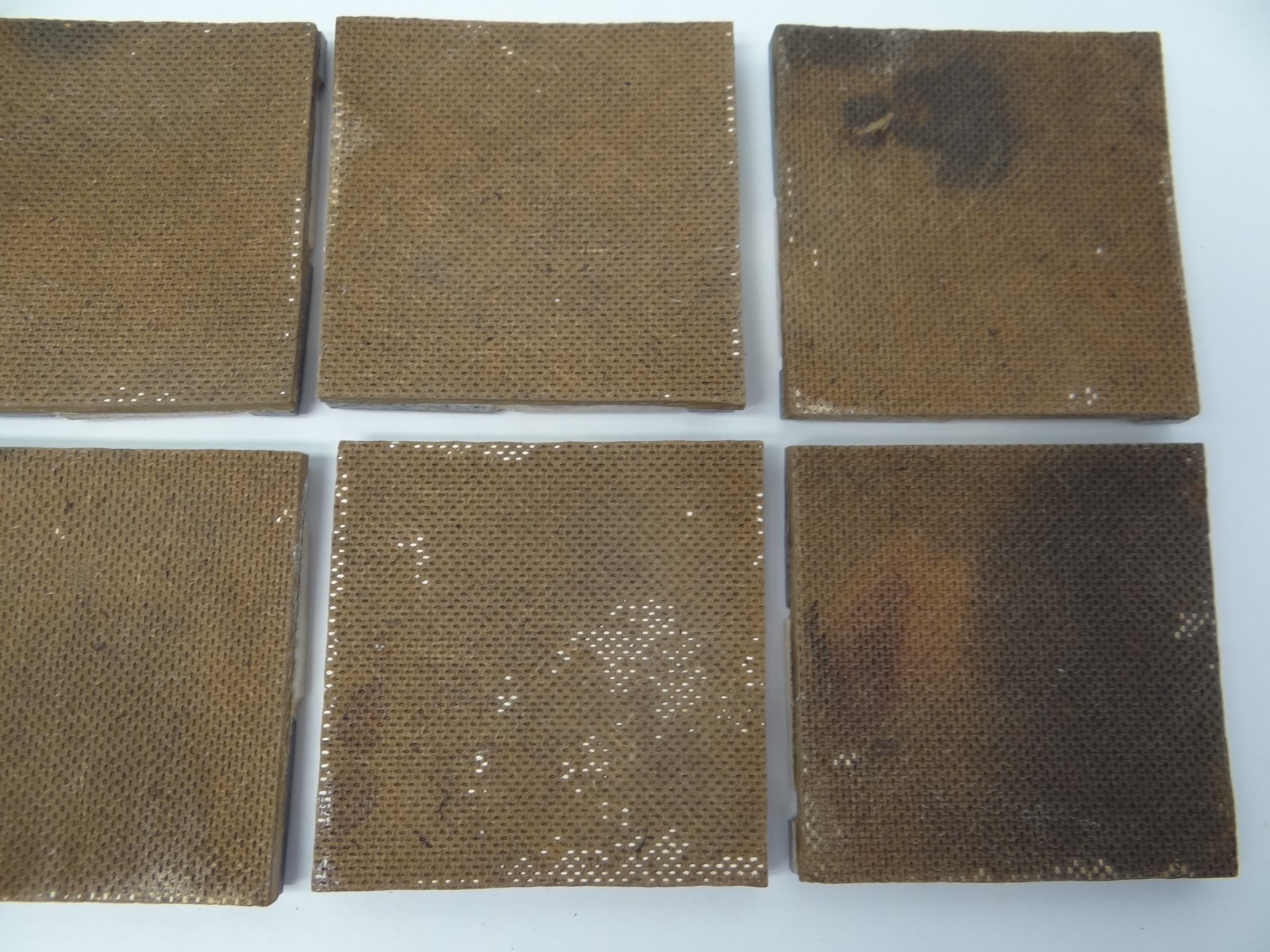 Small Modern Brown Black Green 2.75” x 2.75” Square Decorative Tiles