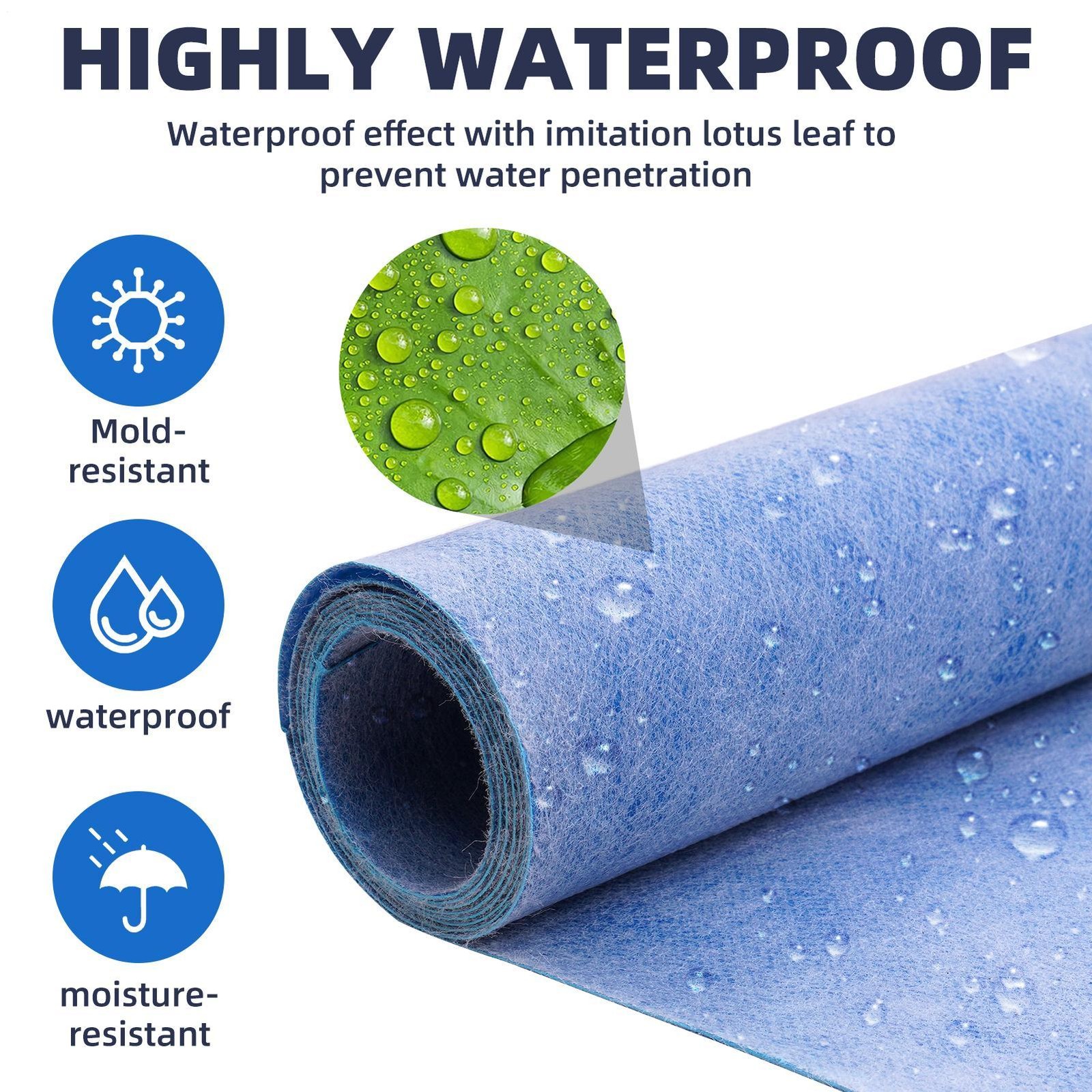 325Sq.ft 20mil Waterproofing Membrane Flooring Underlayment Bathroom Shower Wall