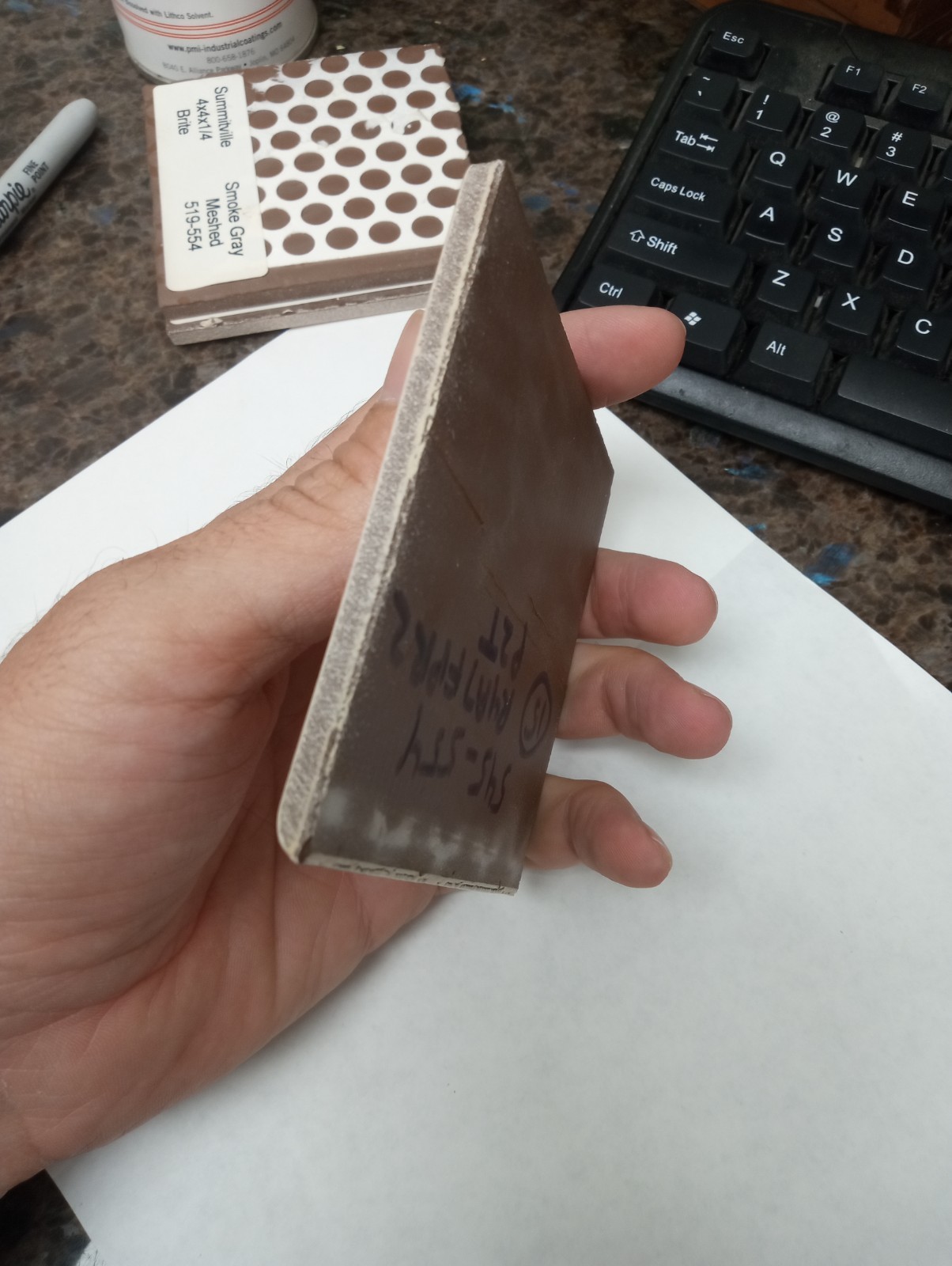 4×4 Tile Glossy Apricot Cream Square Wall Remodel Ceramic C#545-554 Sample