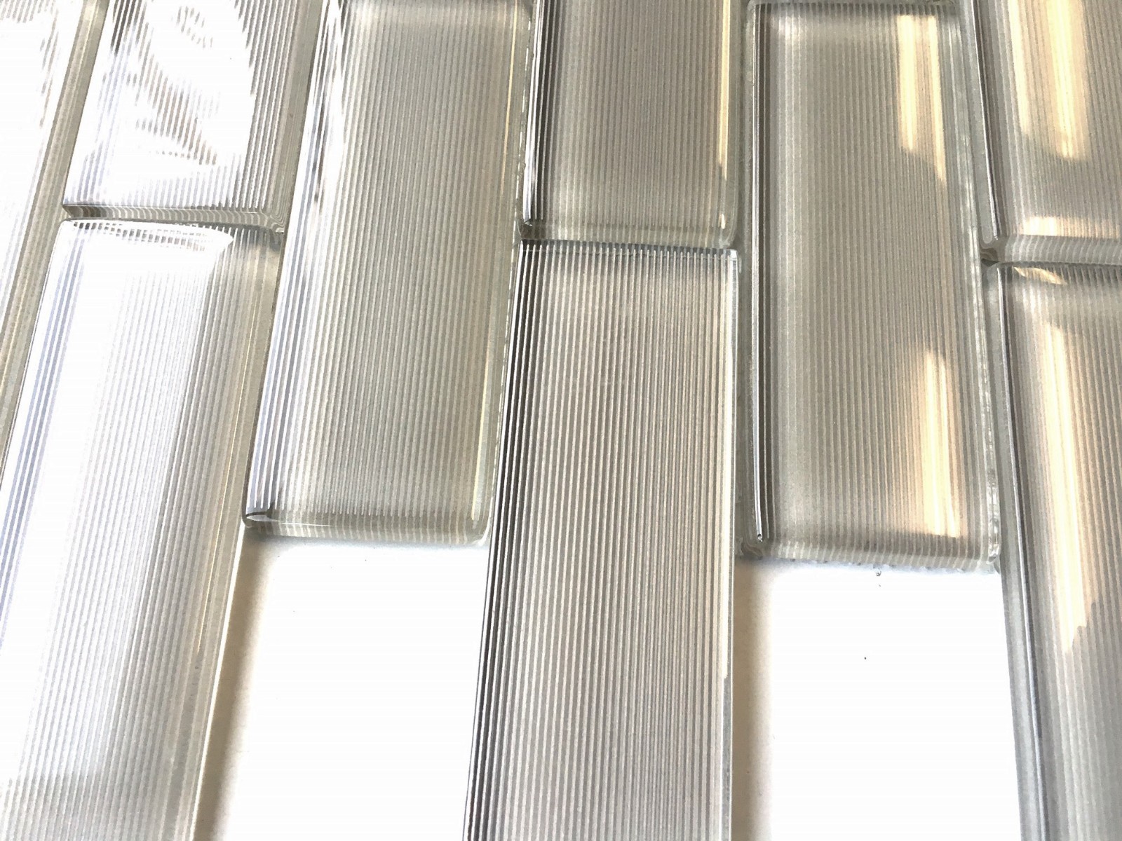 Mardi Gras 1-1/2″ x 4″ Toulouse Striped Glass Mosaic Kitchen Wall Tile