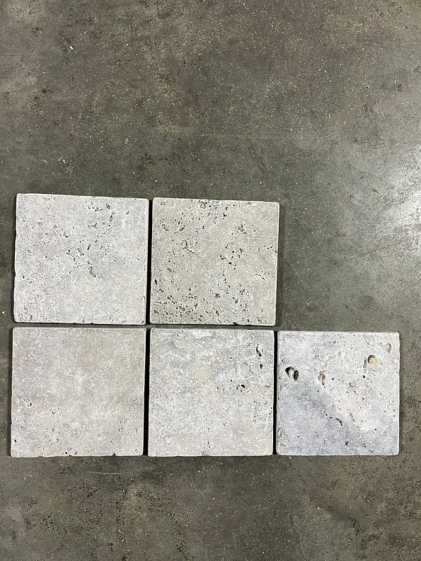 Noce Natural Stone 6×6 Travertine Remodel Bathroom Wall Kitchen (5 Tiles) T-118