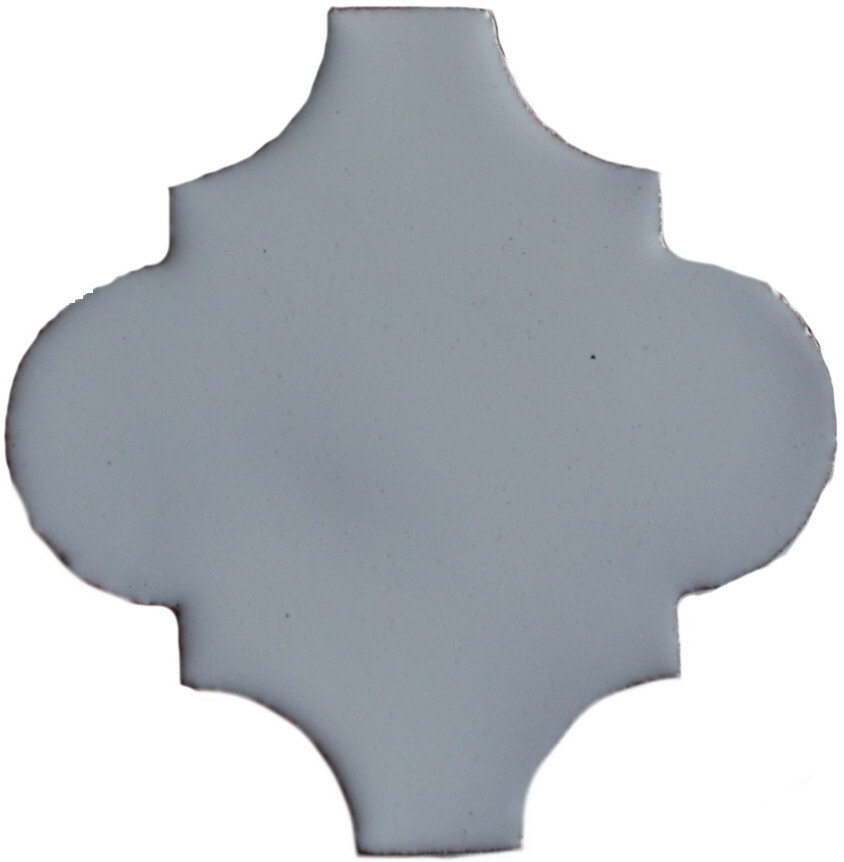 4×4 9 pcs White Mexican Arabesque Clay Tile Handmade Talavera Backsplash