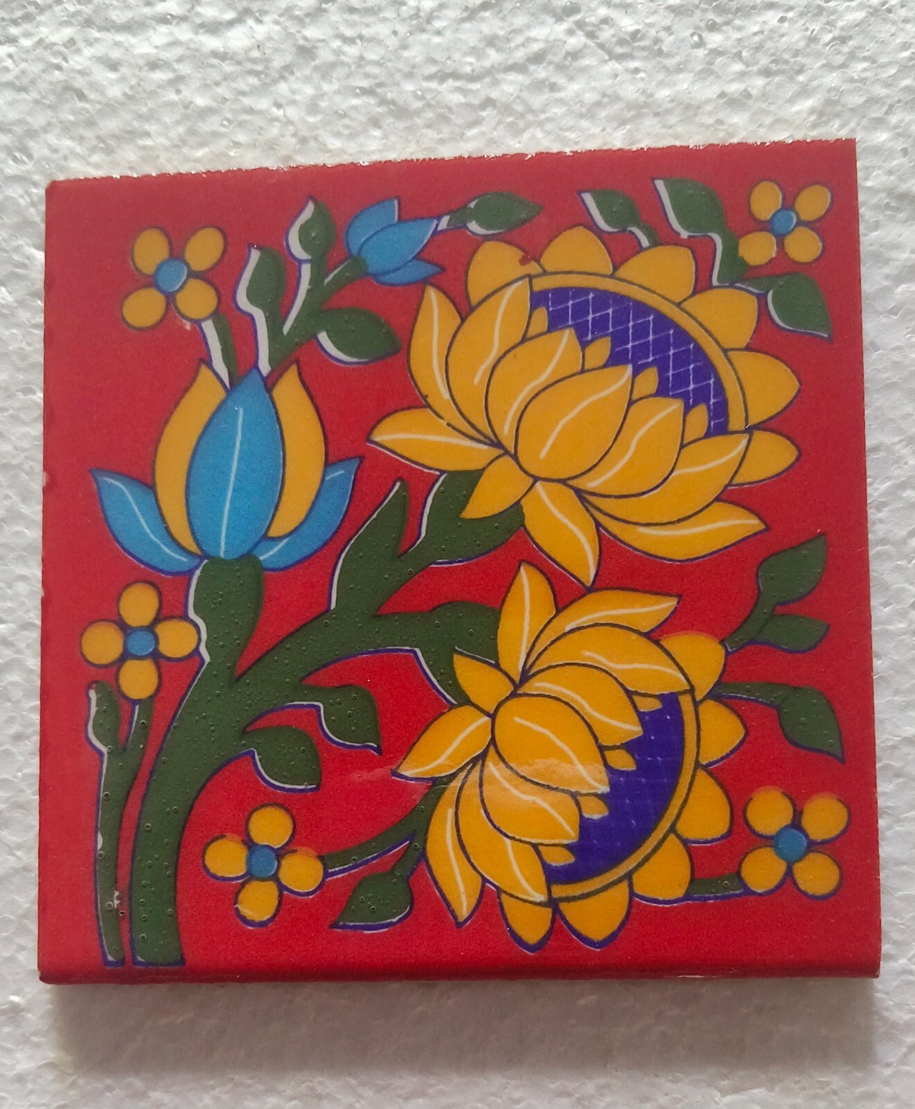 Interior/Exterior Flooring/Wall Ceramic Tile Mural Mosaic Multi Red Set of 21 Pc