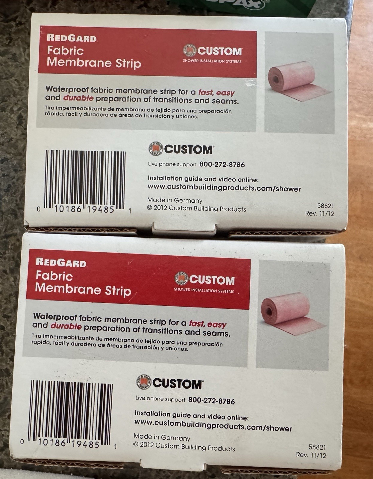 RedGard Fabric Membrane Strip 4.5″ x 16.5′. (2 Brand New Boxes)