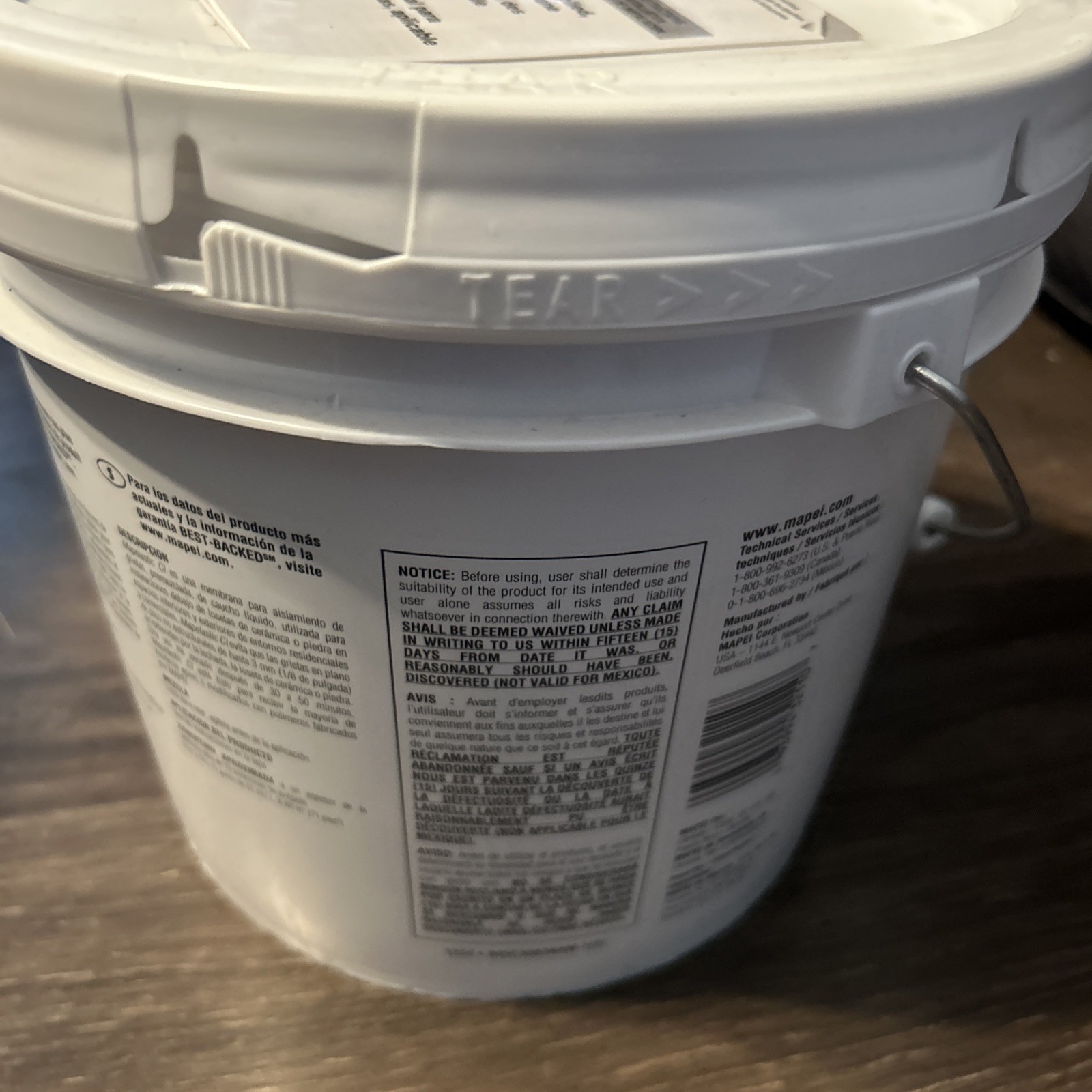 Mapei Mapelastic CI Liquid Crack Isolation Membrane 1 Gallon Brand New Bucket
