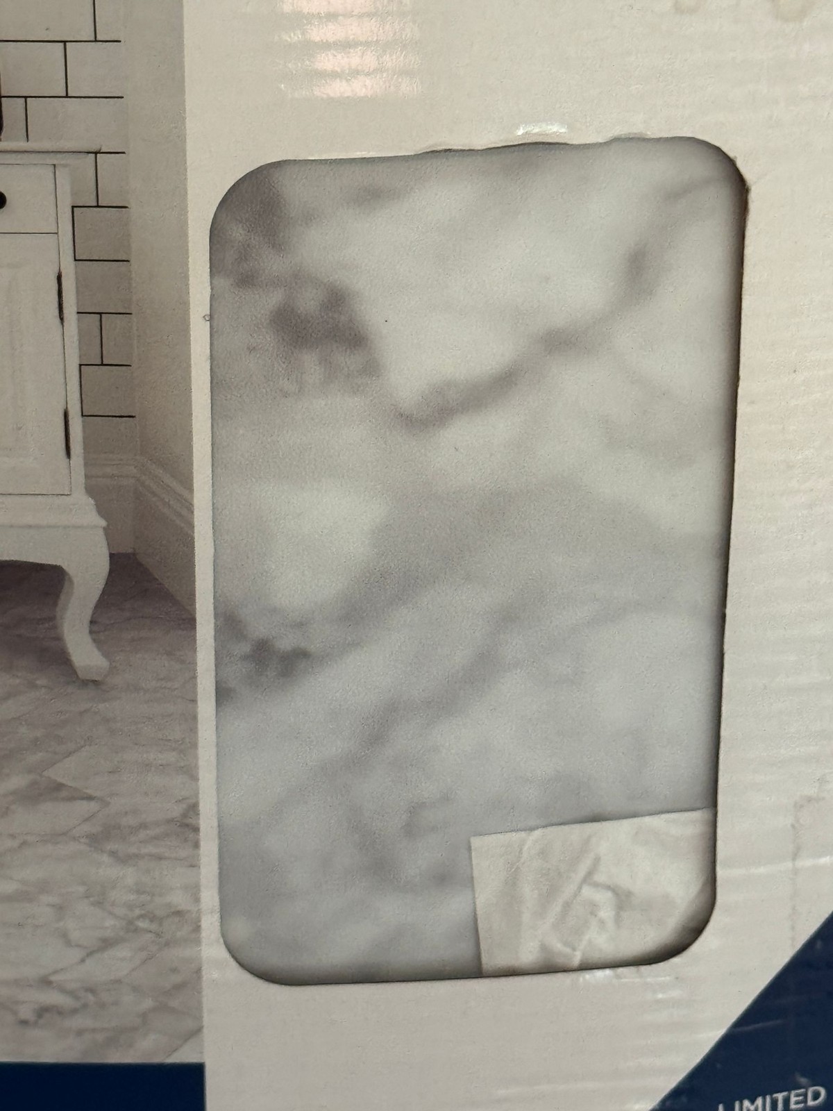 FloorPops Floor Tiles Peel and Stick Hexagon Milena 10 Tiles Marble Look Vinyl