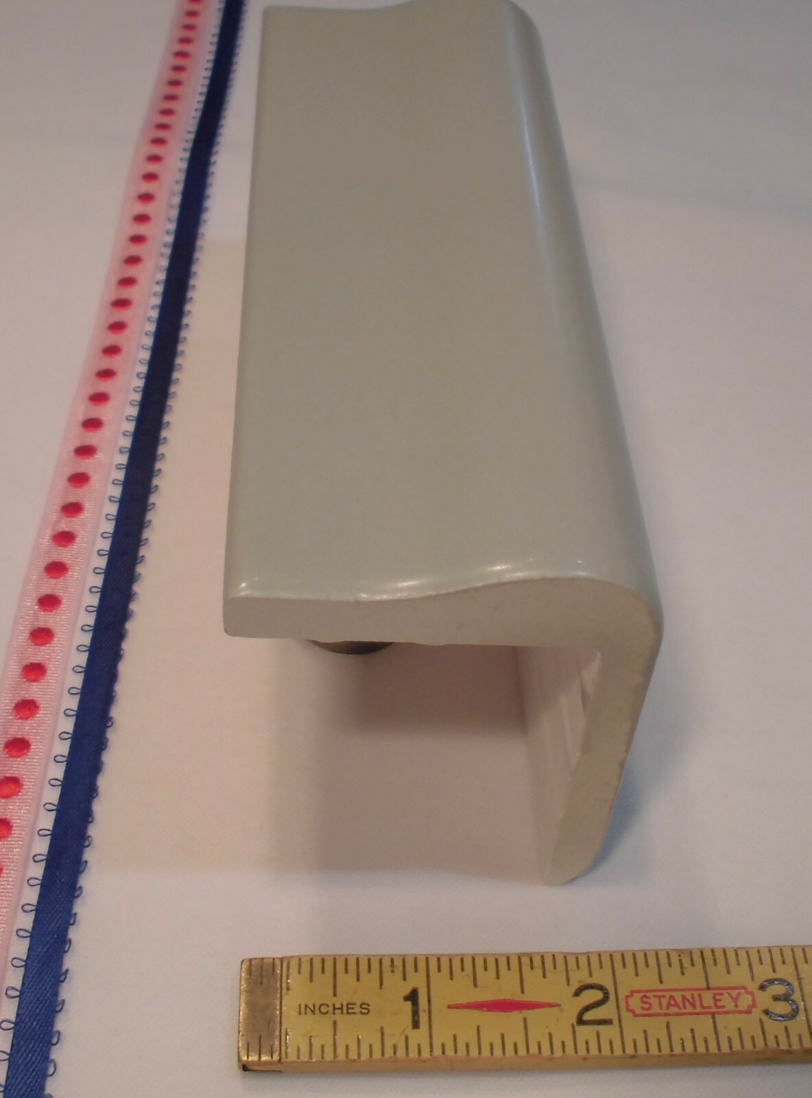 1 pc. Daltile *Matte Gray – Steel* V Cap Ceramic Trim Tile; Counter Top Edging