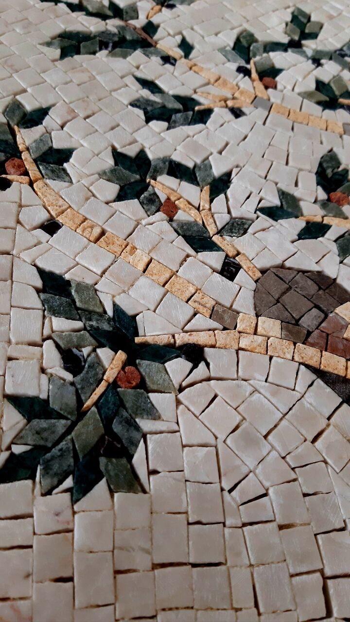 Handmade mosaic Kitchen backsplash Olive Tree Marble Mosaic Tiles