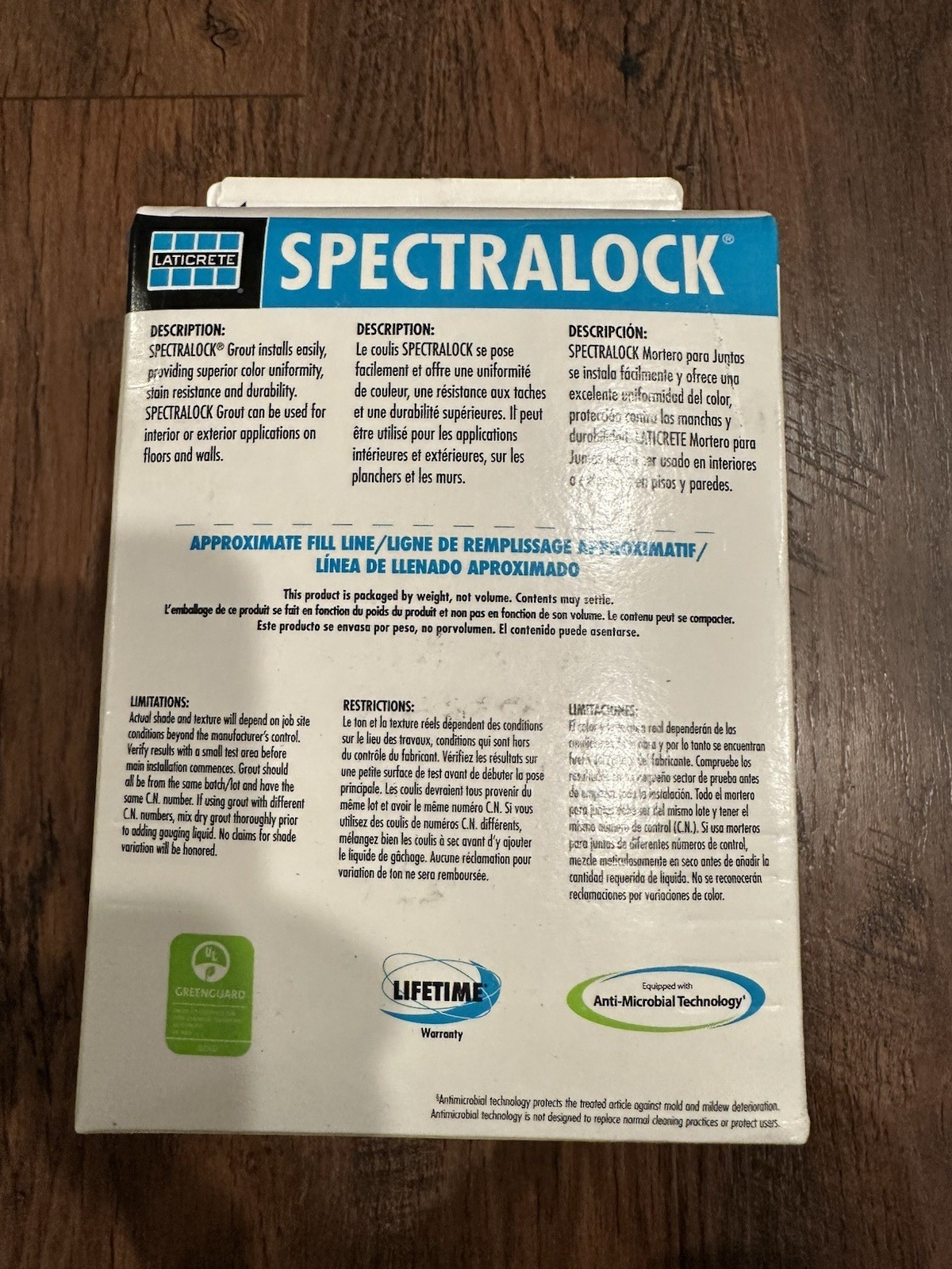 Laticrete Spectralock Grout Part C Powder, Full Unit (9 lb) – Sterling Silver