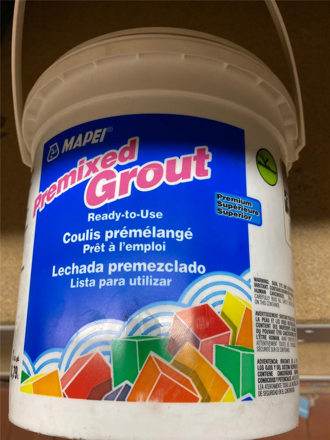 1 gallon – Mapei Premixed Grout – Color: Mocha