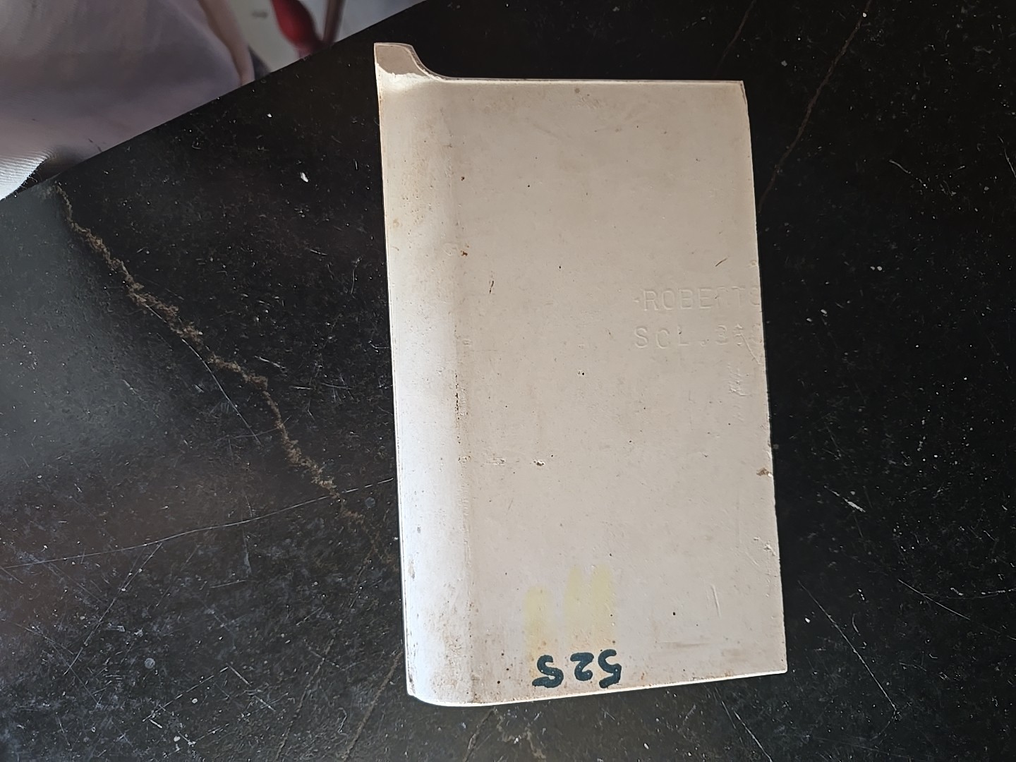 Vtg 6 1/4″ X 3 7/8″ Corner Cove Base Cream Tile NOS Robertson Tile