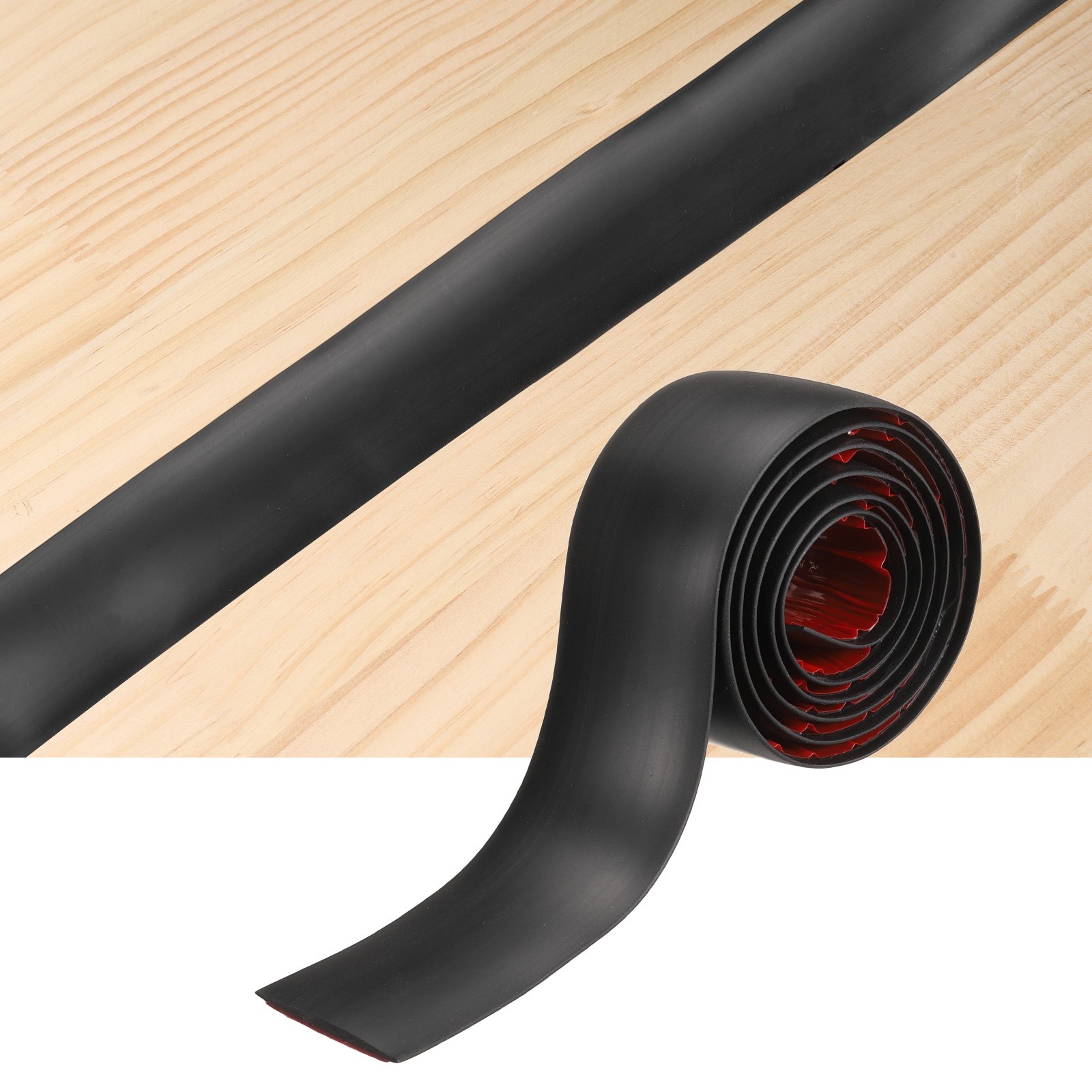 Floor Transition Strips, 3.28 Ftx1.57″ PVC Edging Trim, Black