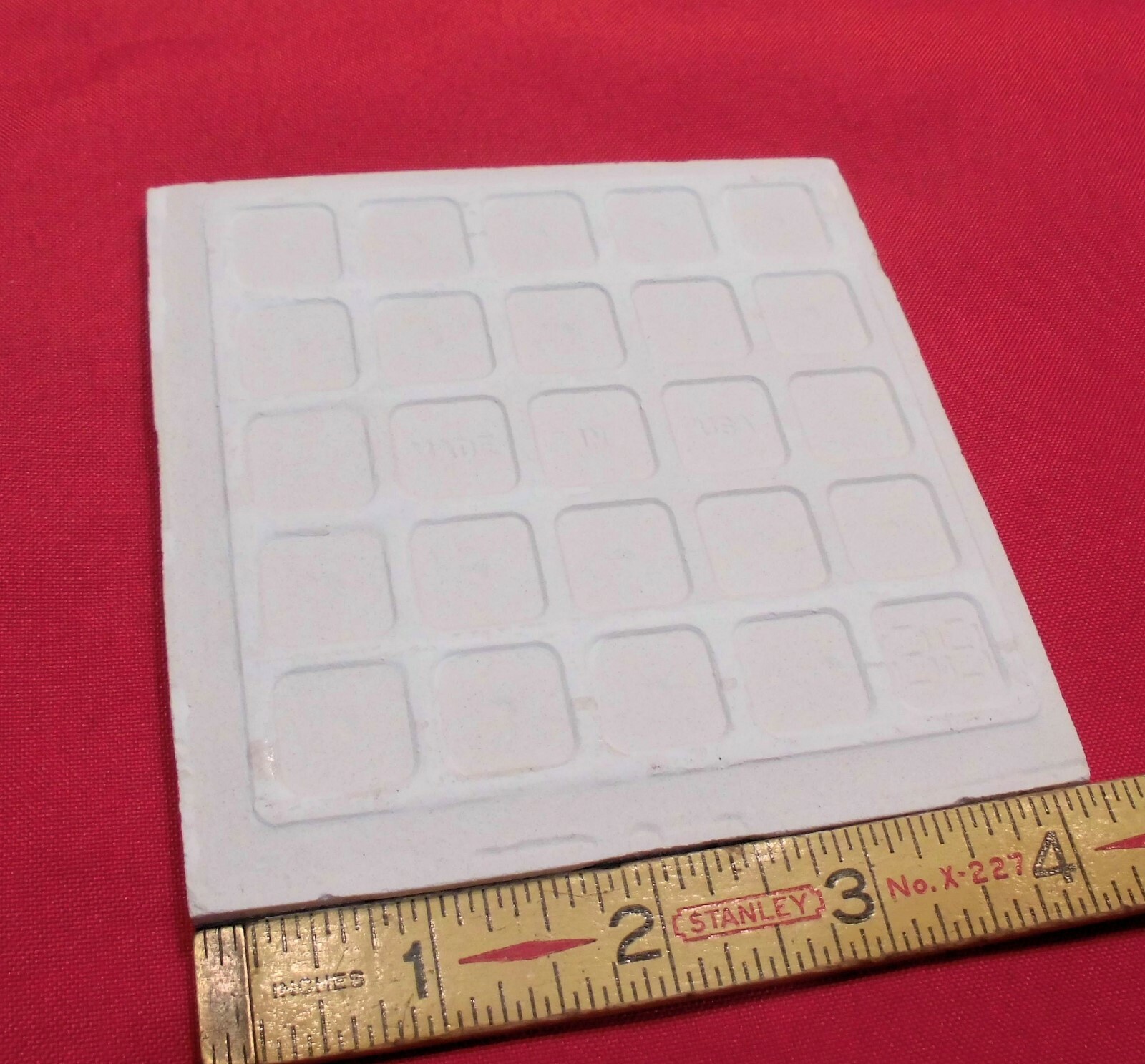 1 pc. Ceramic Tile *White* Krystile Glazed 4-1/4″ by Regal Co. Crystalline NEW