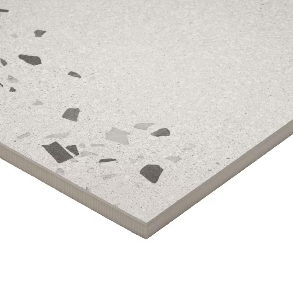 Bryant Ice White 23.4 In. X 47 In. Matte Porcelain Cement Look Floor and Wall Ti