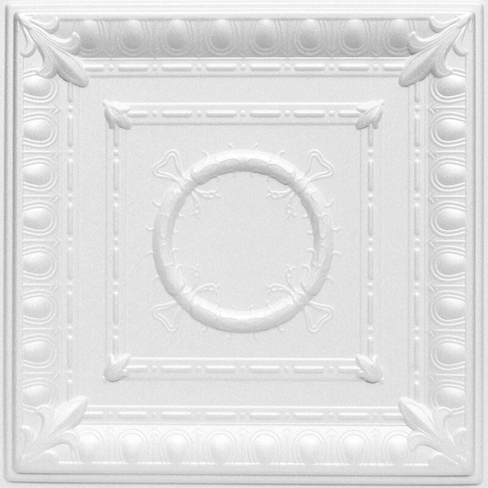 Easy to Install R47 Romanesque Wreath Foam Tiles – 21.6 sq. ft. for Beauty