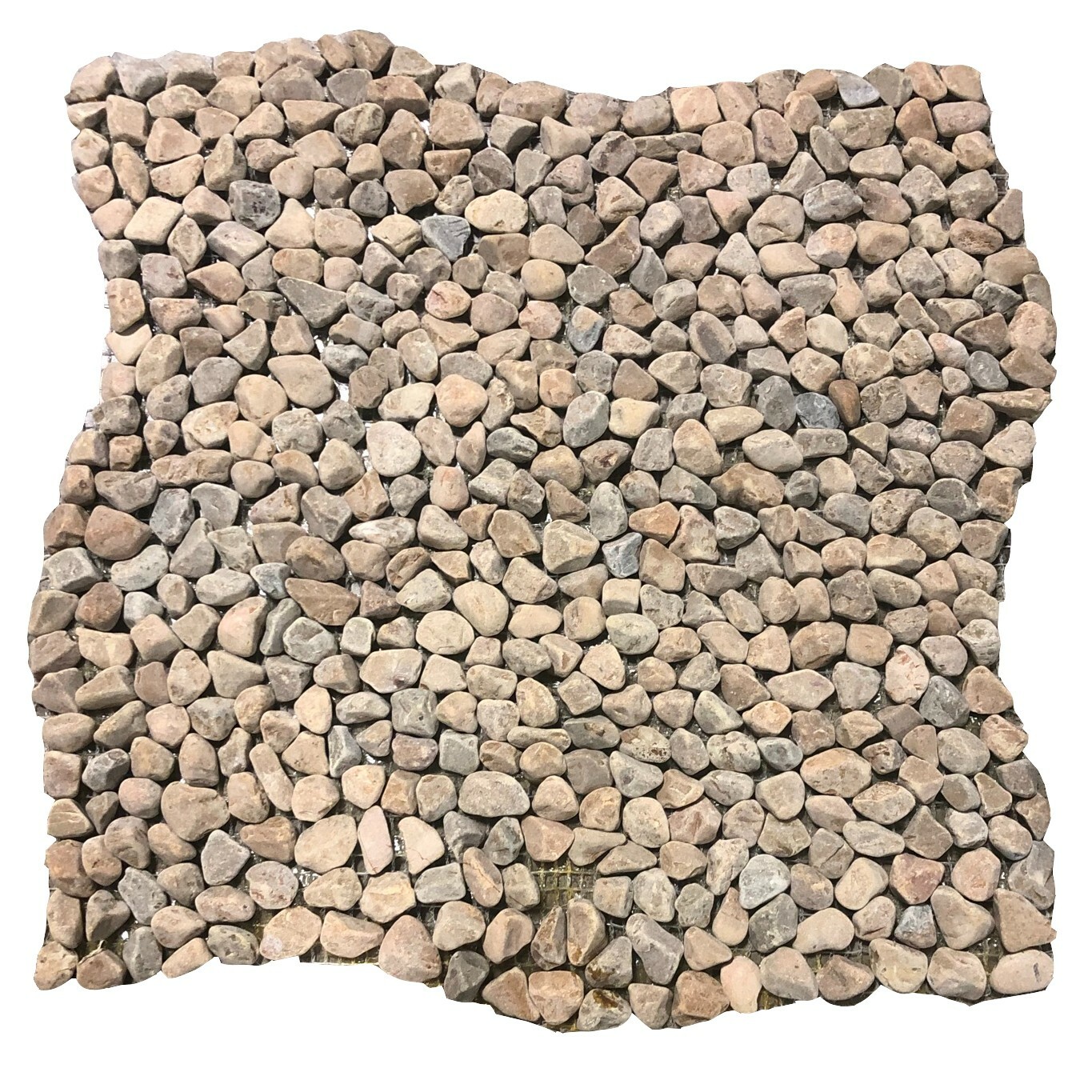 12×12 Tile Taupe Micro Pebble Shower Remodel Stone (10 Square Feet) T-12