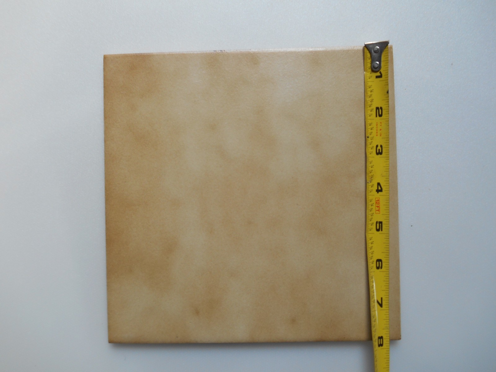 Ceram Ceramiche S.p.A. 8″x8″ Ceramic Floor Tile Tan/Brown Made in Italy NOS