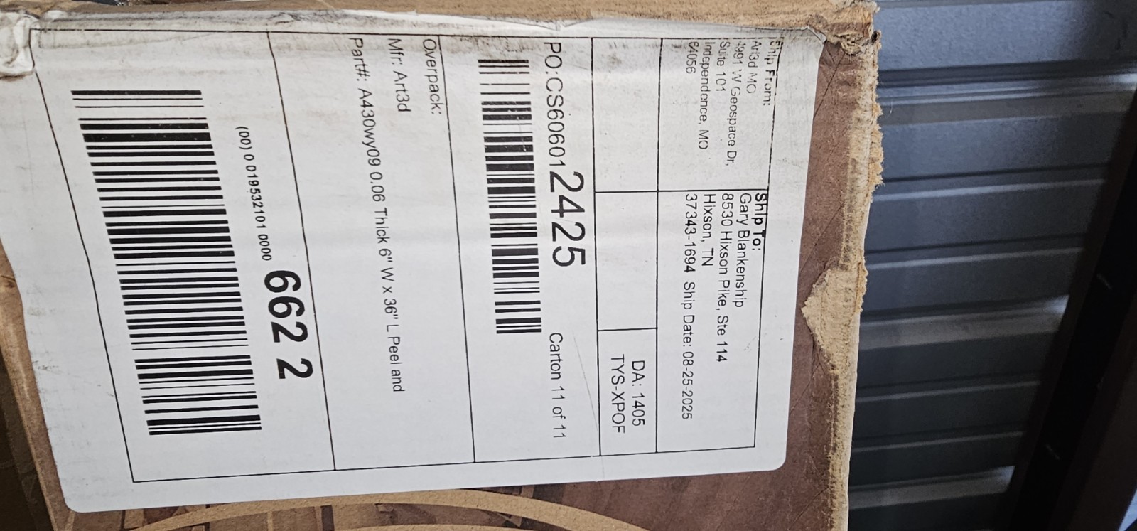 Art3d Peel & Stick Waterproof Vinyl Plank Flooring 36×6 Gray/Brown