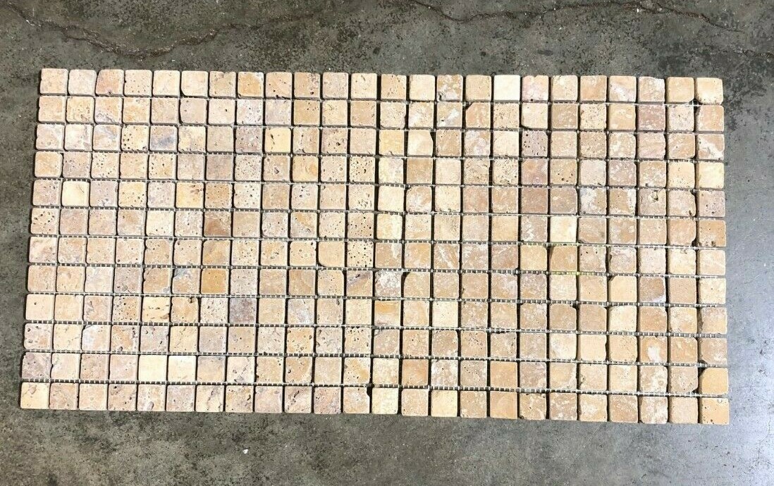 12×12 Tile Mosaic Tuscany Gold Travertine wall (10 Square Feet) Tiles T-33