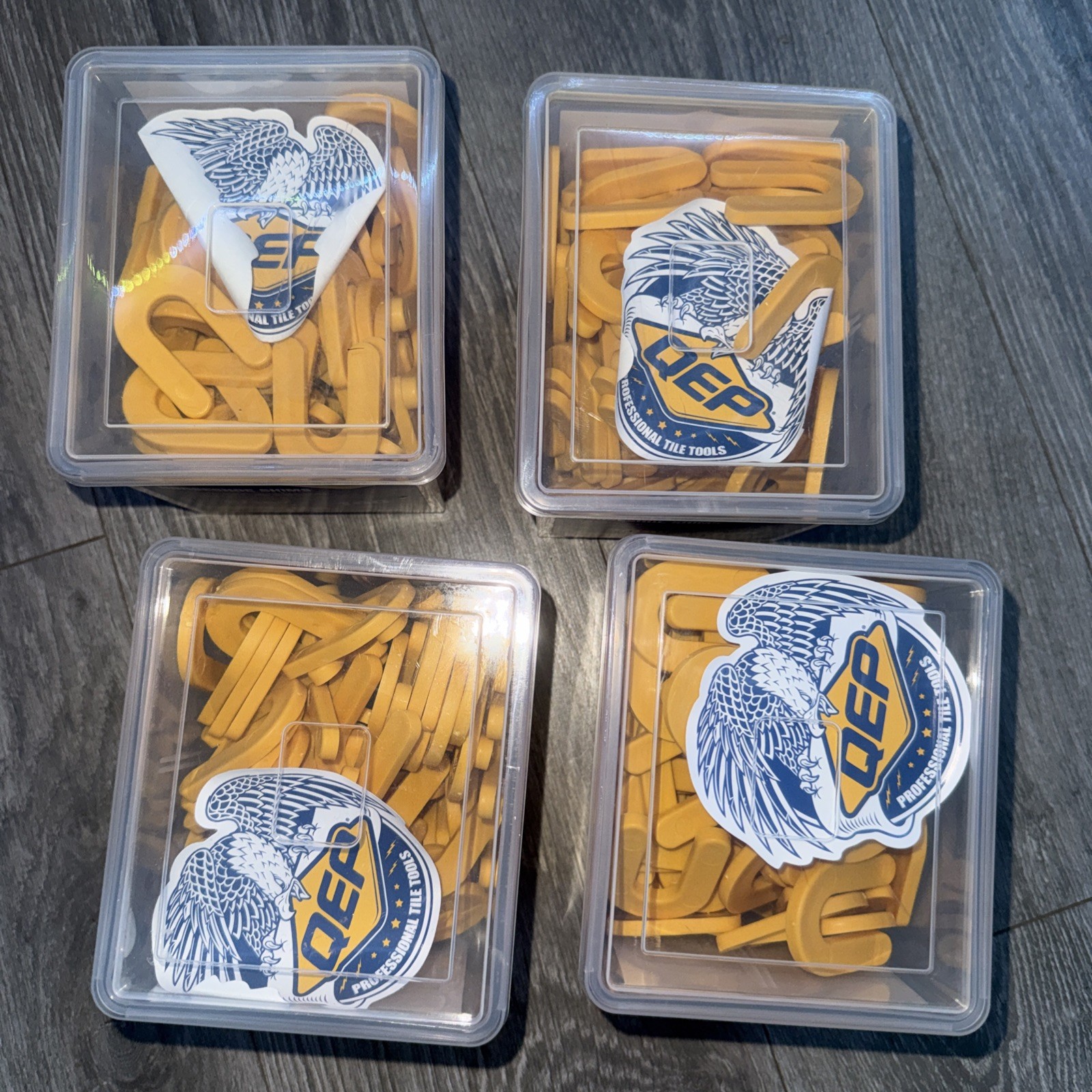 QEP Horseshoe Shims 3/16″ 5mmYellow Plastic Non Compressive 100 Pack 10322