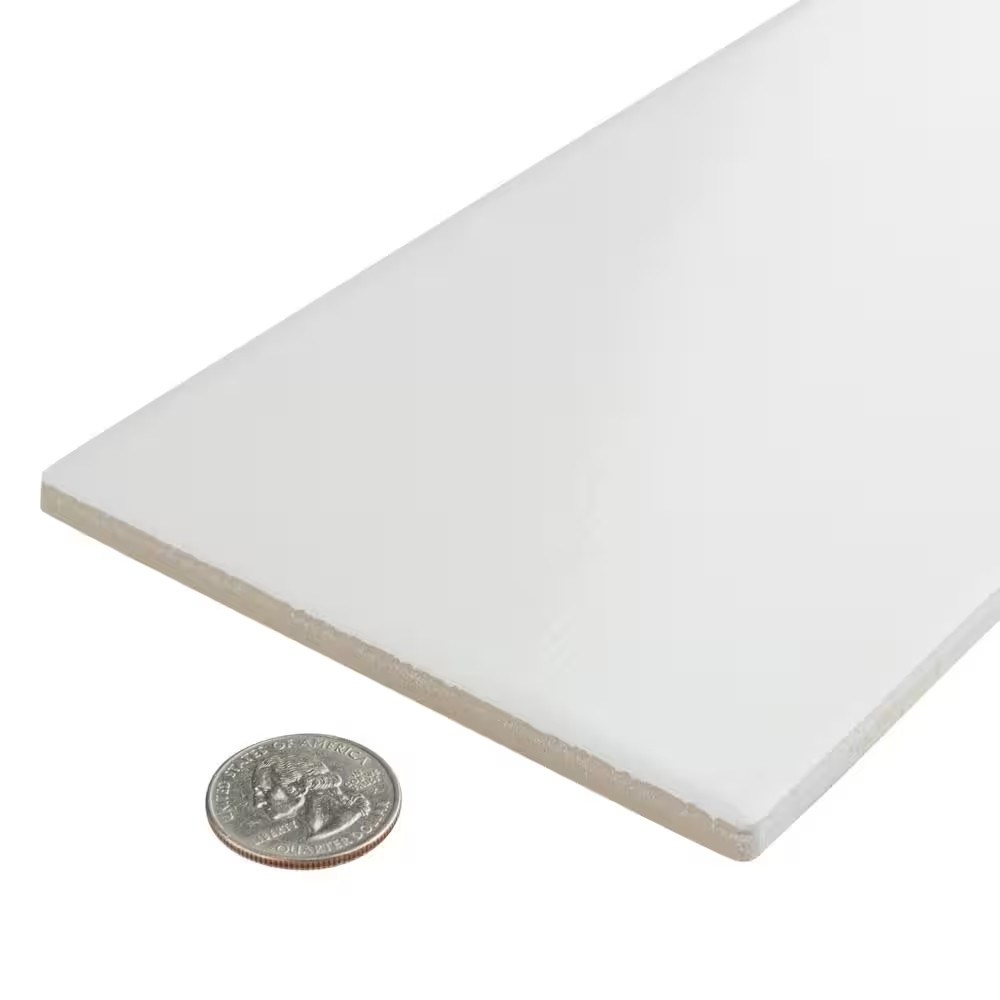 Piscina Brick Blanco Brillo with Biotech 4-3/4 In. X 9-5/8 In. Porcelain Floor a