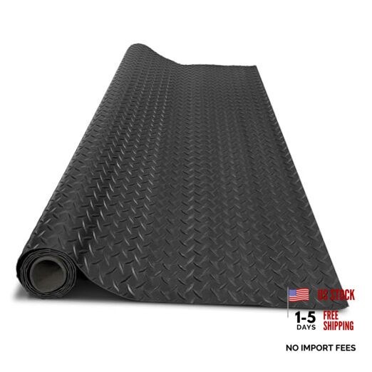 4x6FT Garage Floor Mat, 2.8mm Thickened Flooring Roll for Under 4*6FT Black