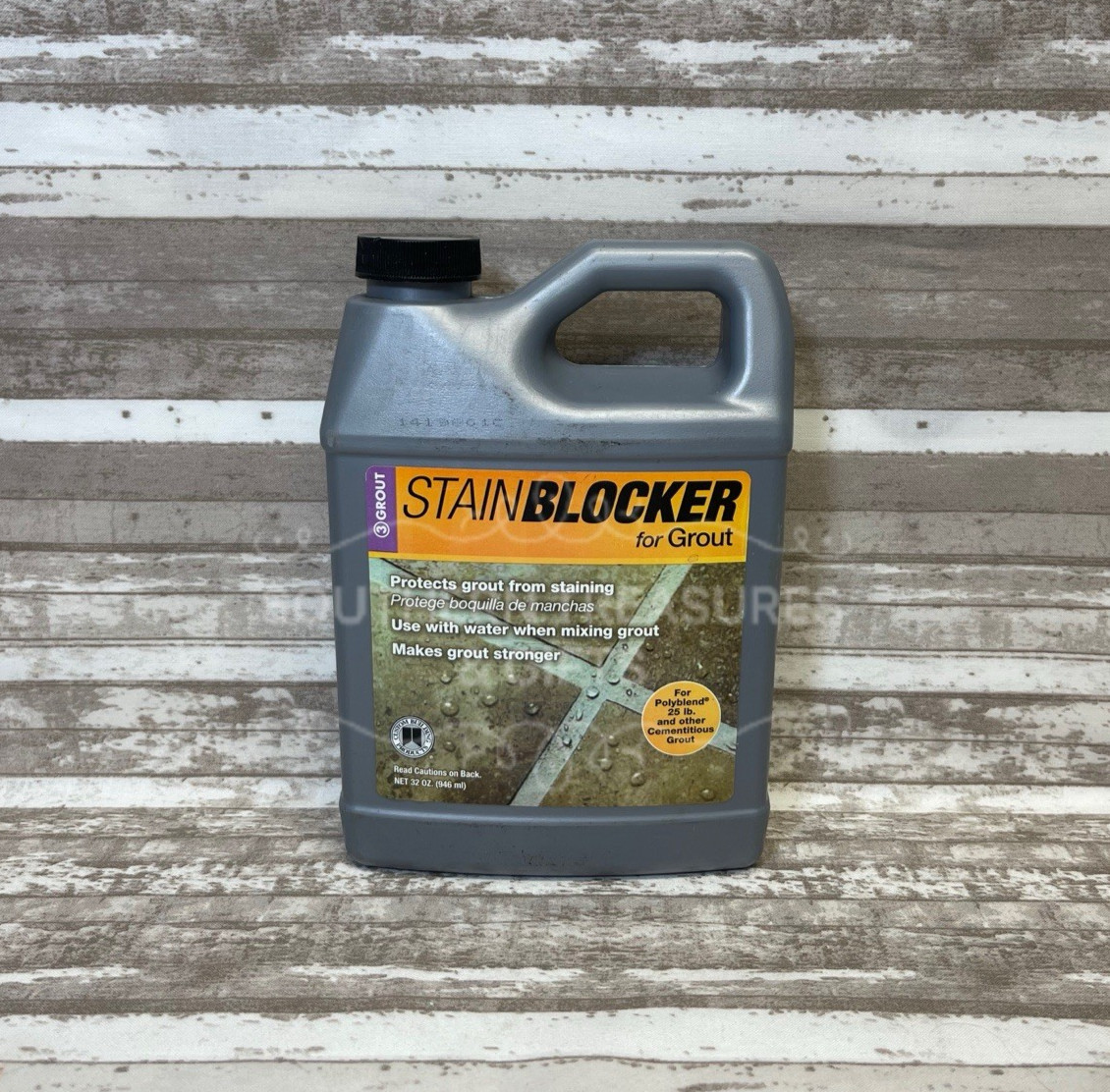 New in Sealed Bottle Stain Blocker for Grout By Custom Building Products 32 oz