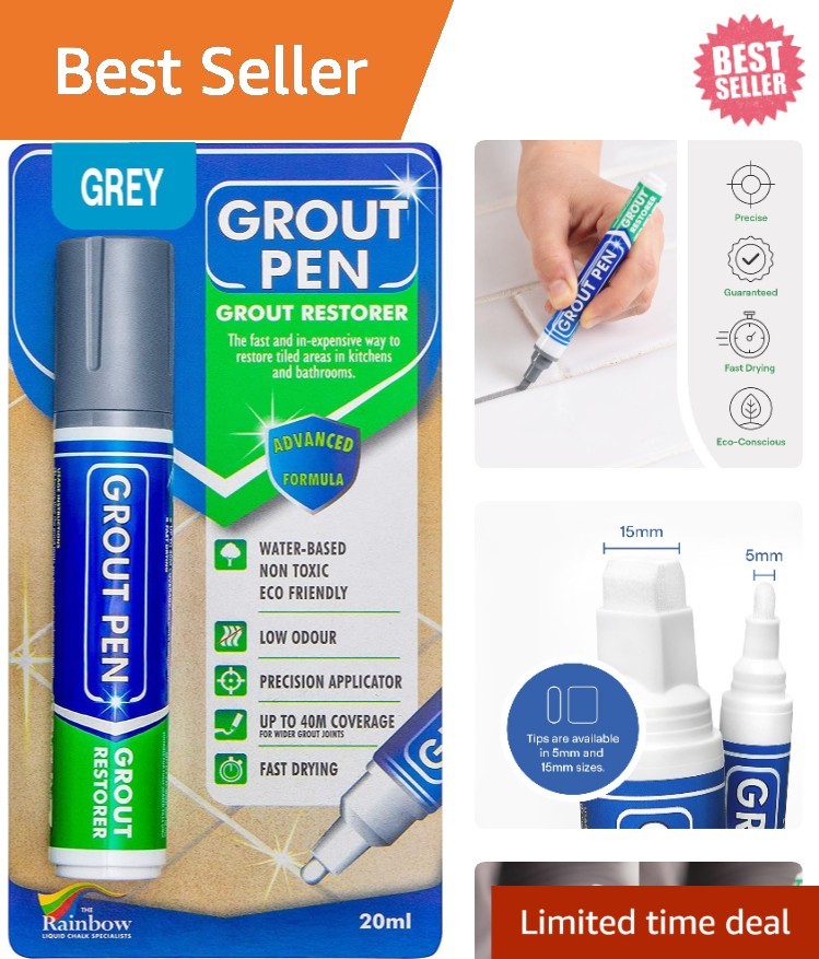 Ultimate Grout Pen: 20mL Waterproof Colorant with Wide Tip for Tile DIY Projects