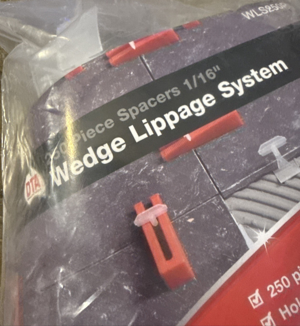 DTA 250 Piece 1/16” Spacers Wedge Lippage System