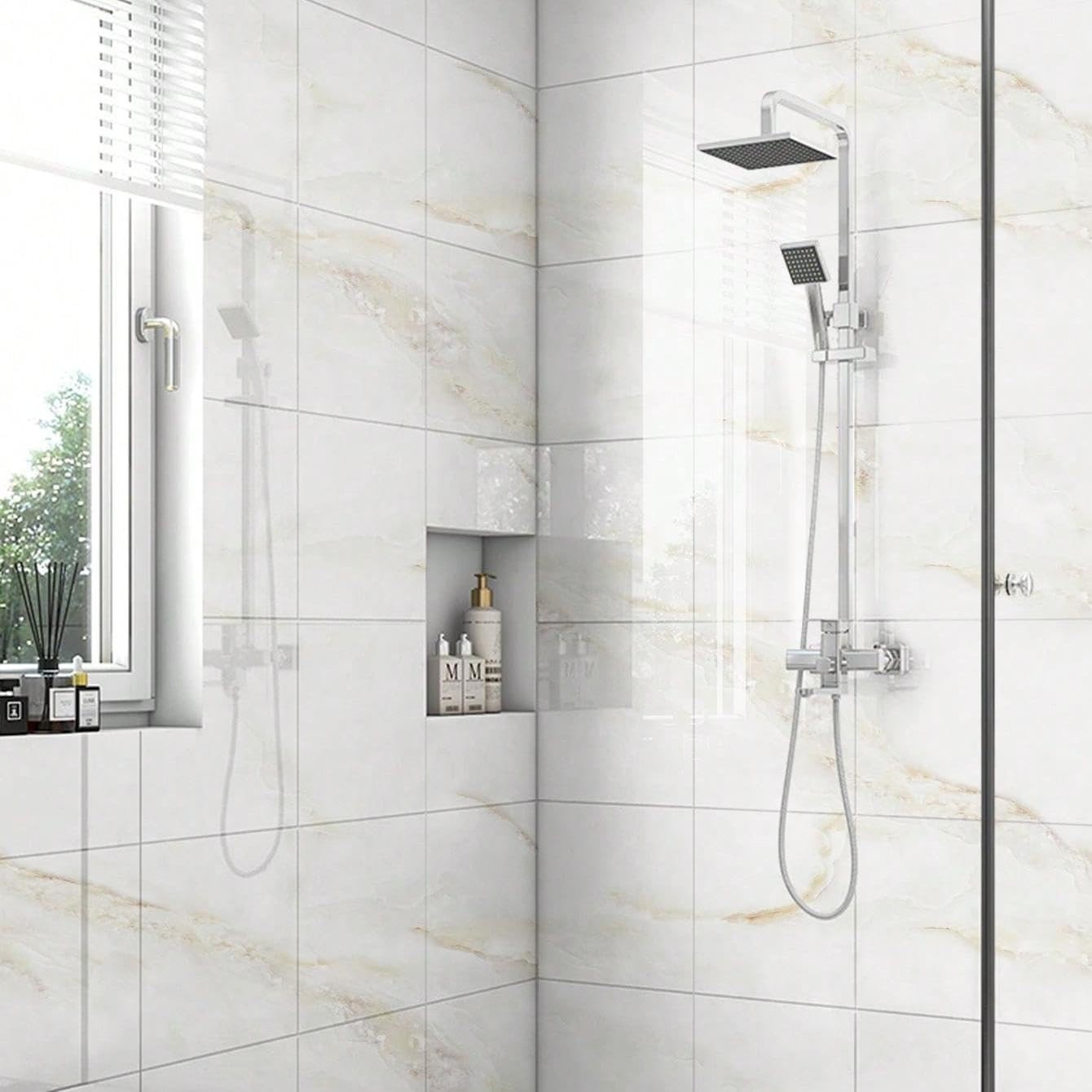 Versatile 10-Pack Peel and Stick Marble Panels – Lightweight and Easy to Install