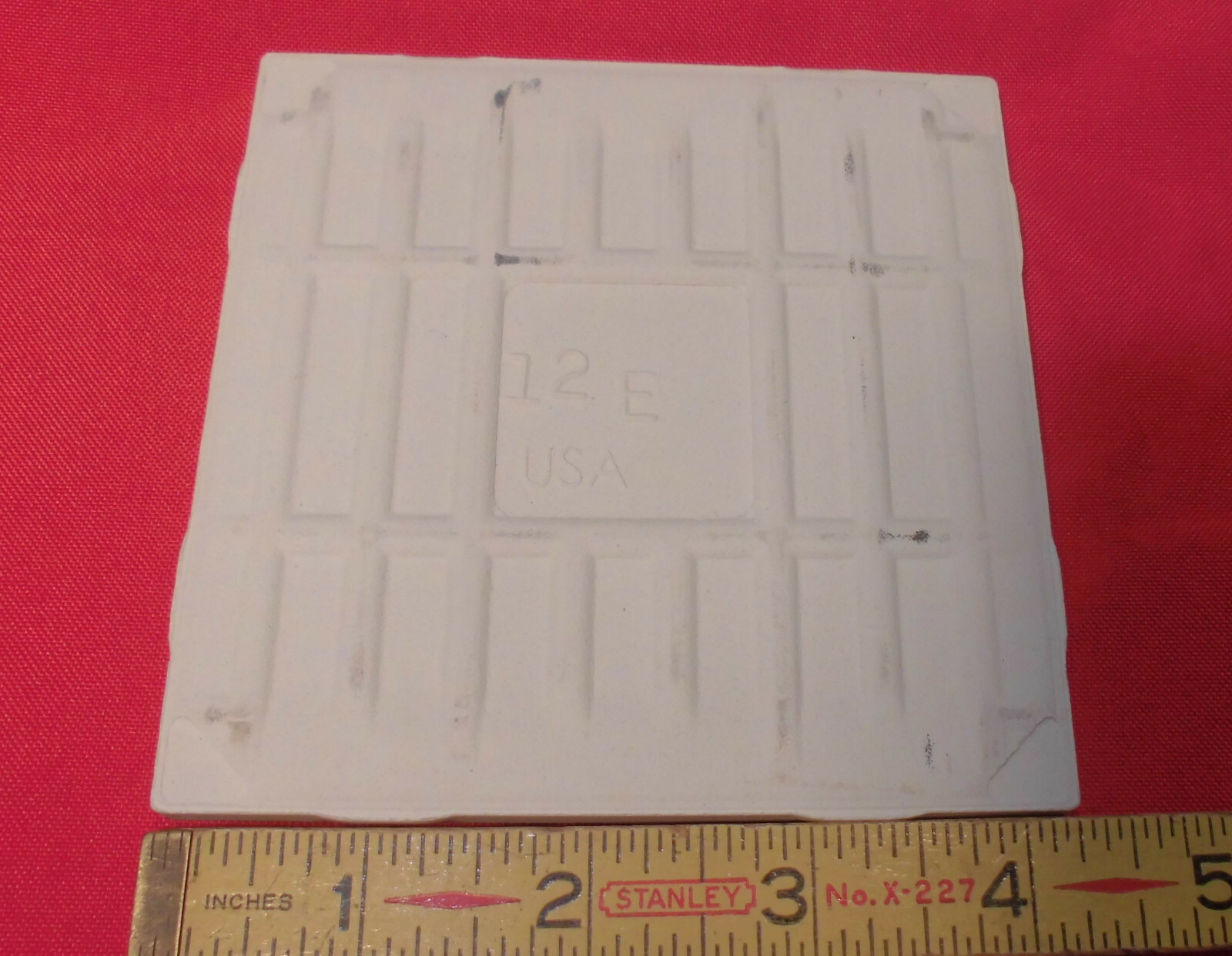 9 pcs. Glossy *Dark Storm Gray * 4-1/4″ Ceramic Tiles by American Olean Co. NEW